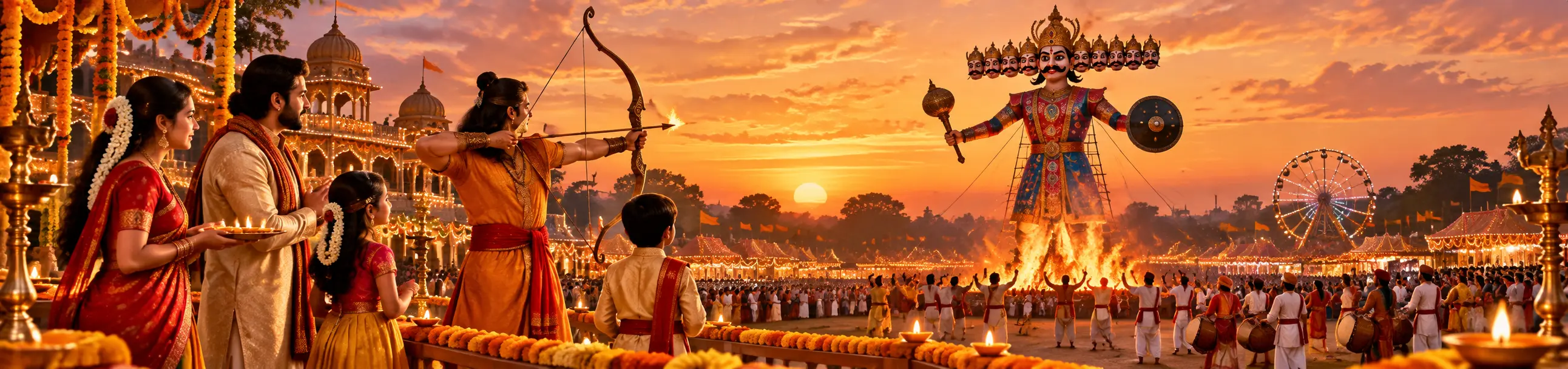 Ravana Dahan during a traditional Dussehra celebration