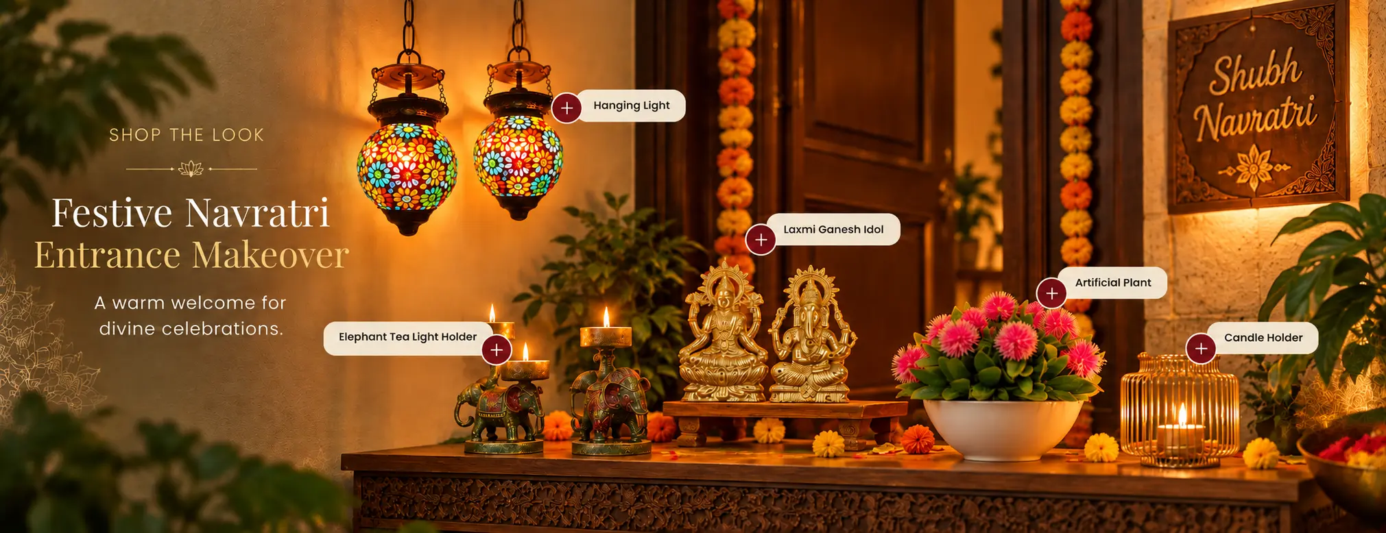 Festive Navratri Entrance Makeover - Shop the Look