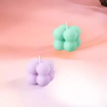 SS Enterprise Organic Soy Wax Bubble Candle for Home Decor | Scented Aromatic Fragrance Candles | Smoke-Free Pillar Candle