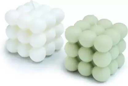 SS Enterprise Organic Soy Wax Bubble Candle for Home Decor | Scented Aromatic Fragrance Candles | Smoke-Free Pillar Candle