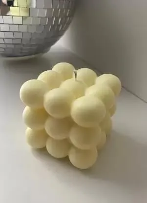 SS Enterprise Organic Soy Wax Bubble Candle for Home Decor | Scented Aromatic Fragrance Candles | Smoke-Free Pillar Candle