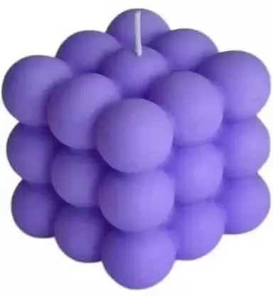 SS Enterprise Organic Soy Wax Bubble Candle for Home Decor | Scented Aromatic Fragrance Candles | Smoke-Free Pillar Candle