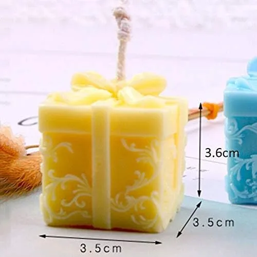 SS Enterprise Organic Soy Wax Gift Shape Candle for Home Decor | Scented Aromatic Fragrance Candles | Smoke-Free Pillar Candles