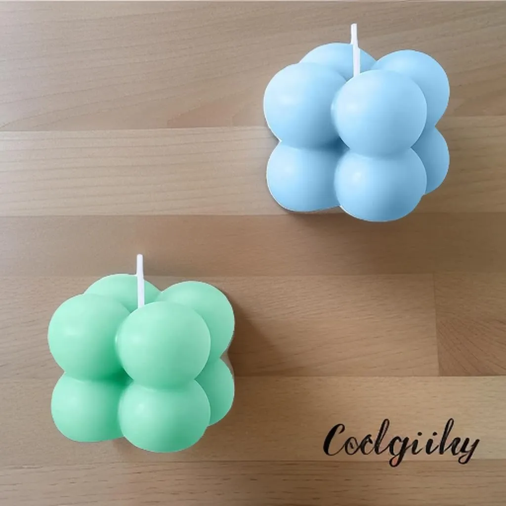 SS Enterprise Organic Soy Wax Bubble Candle for Home Decor | Scented Aromatic Fragrance Candles | Smoke-Free Pillar Candle