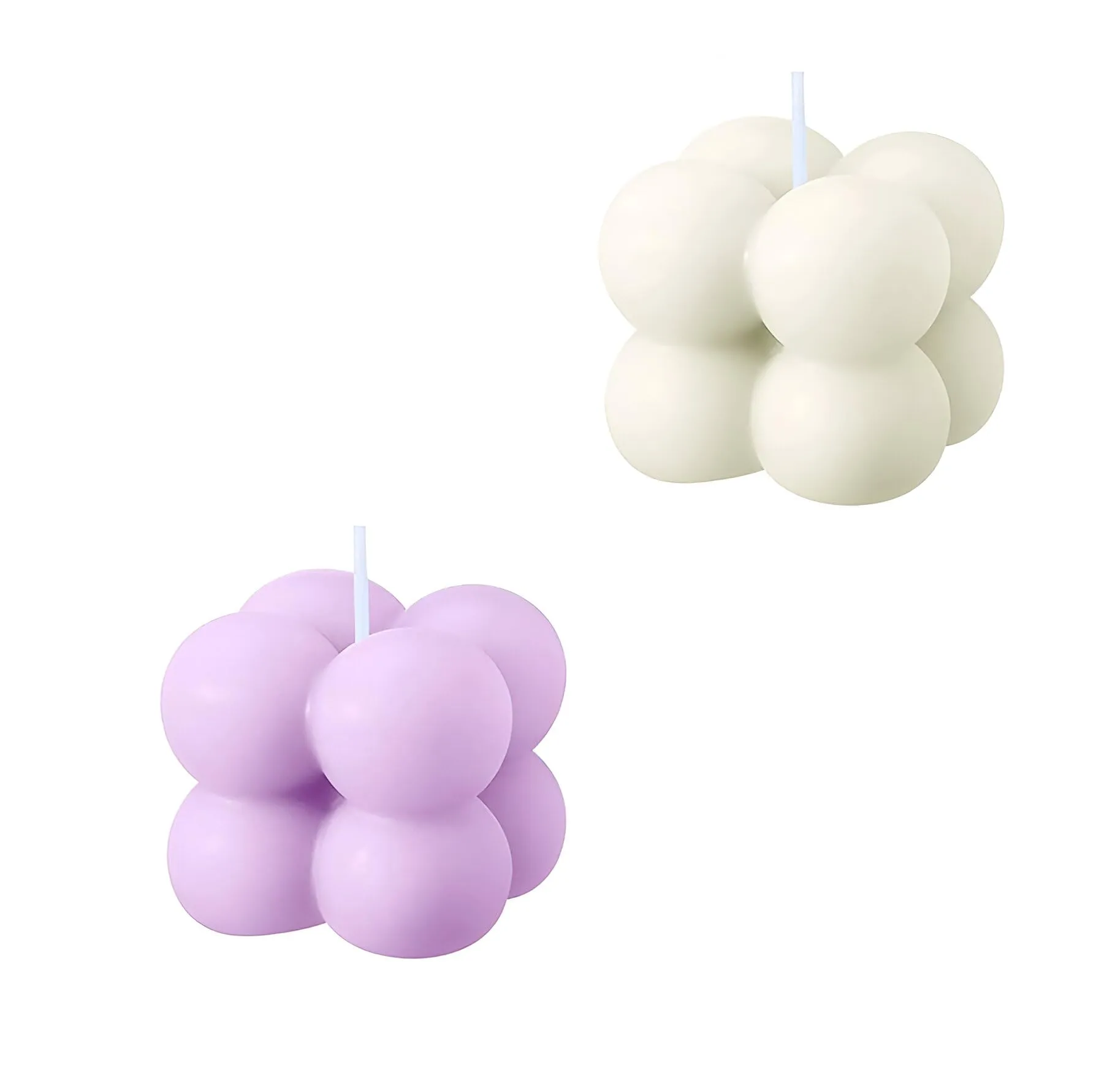 SS Enterprise Organic Soy Wax Bubble Candle for Home Decor | Scented Aromatic Fragrance Candles | Smoke-Free Pillar Candle