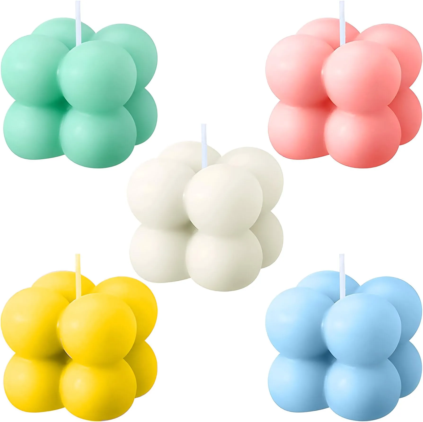 SS Enterprise Organic Soy Wax Bubble Candle for Home Decor | Scented Aromatic Fragrance Candles | Smoke-Free Pillar Candle