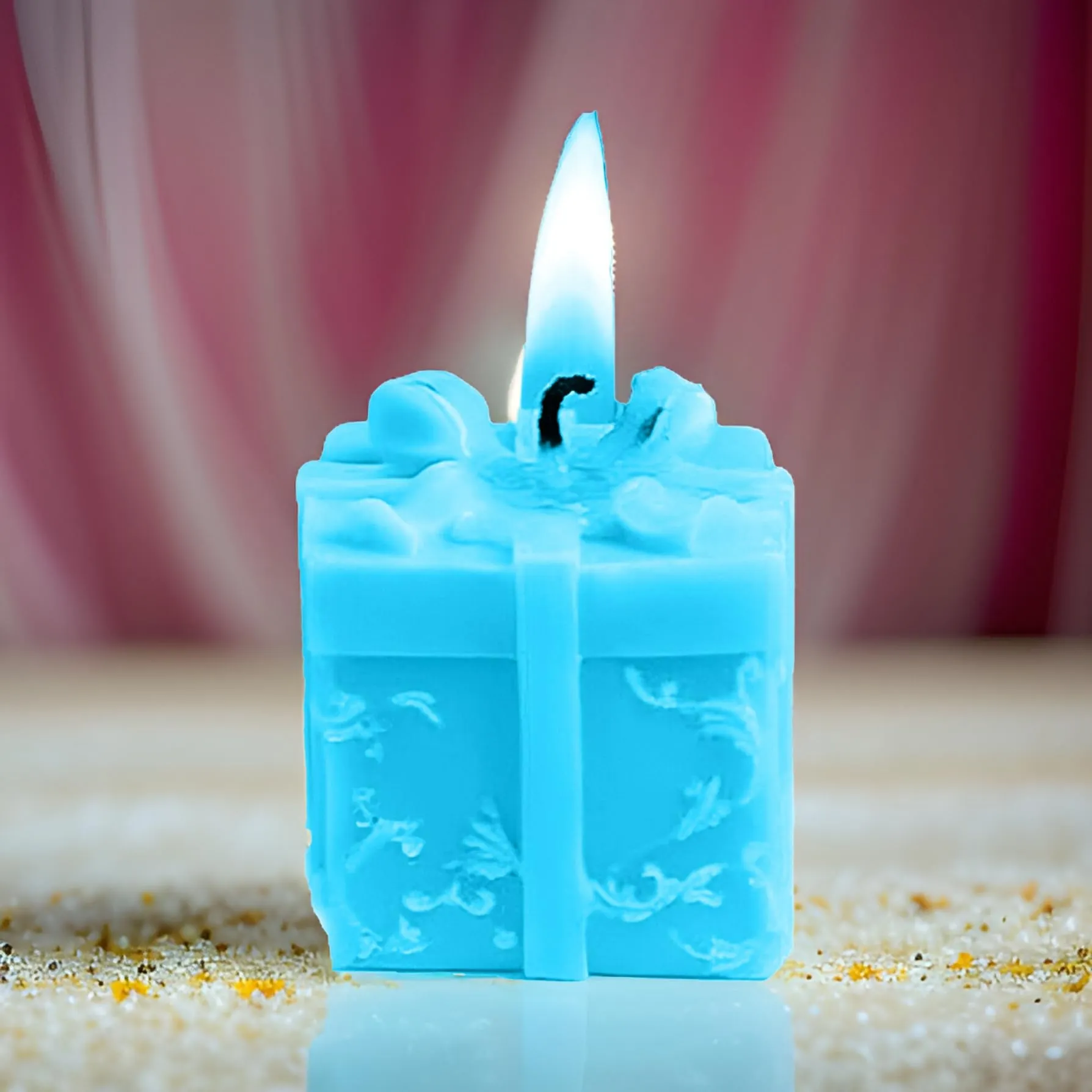 SS Enterprise Organic Soy Wax Gift Shape Candle for Home Decor | Scented Aromatic Fragrance Candles | Smoke-Free Pillar Candles