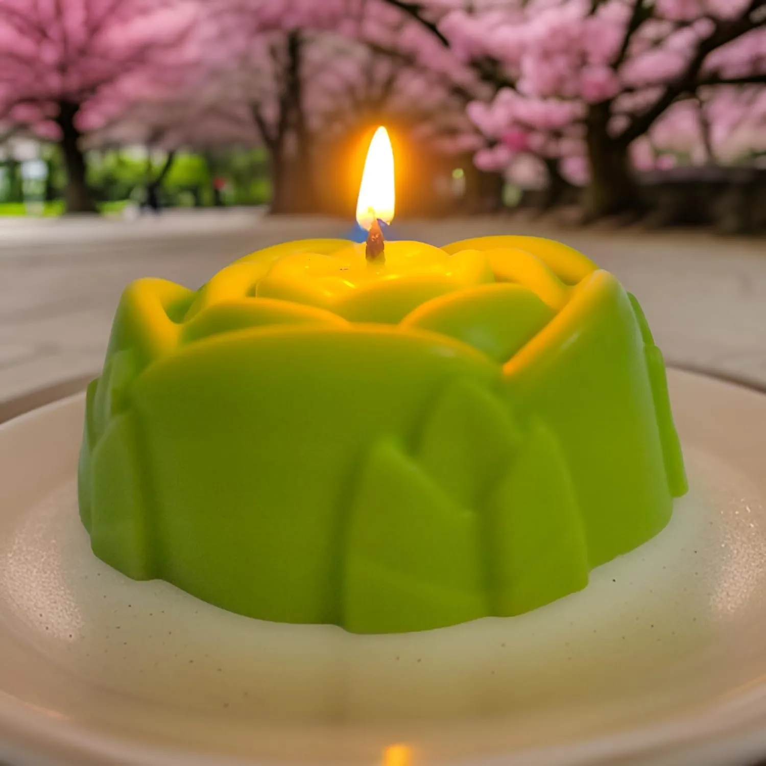 SS Enterprise Rose Shaped Soy Wax Organic Floating Tea Light Candles, Diwali Decoration, Christmas Festivals, Small Size