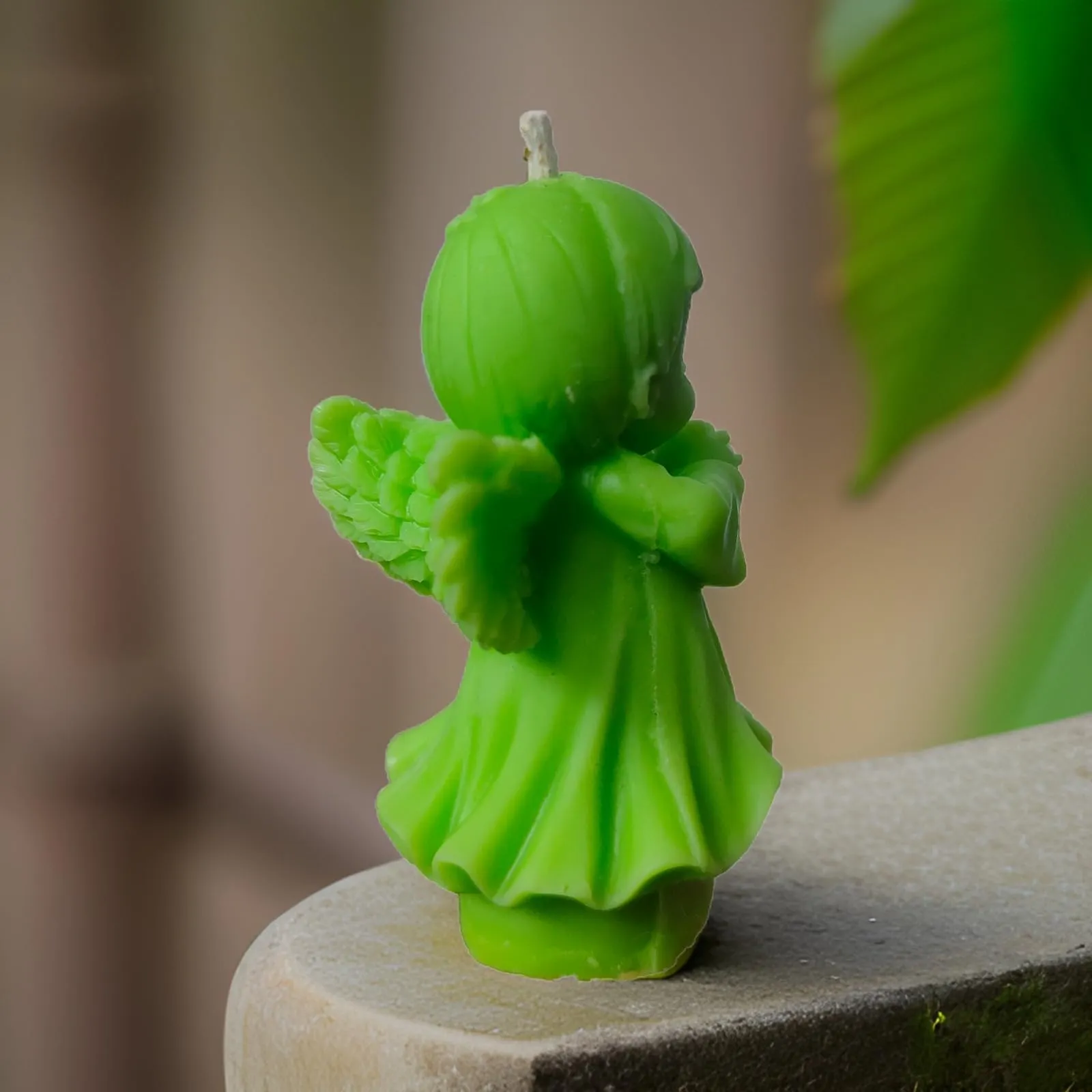 SS Enterprise Organic Soy Wax Angel Candle, Romantic Night, Home Decor Candle, giftable | Smoke-Free Pillar| Set of 1 |