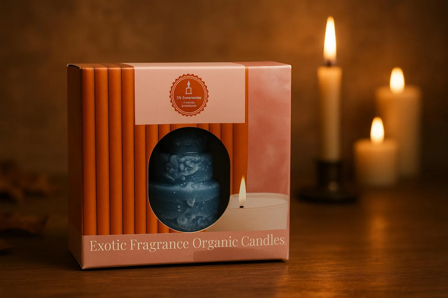 SS Enterprise Organic Soy Wax Cake Shape Designer Candles, Scented Aromatic Fragrance, Smoke-Free, Birthday Cake Candles, Pack of 1