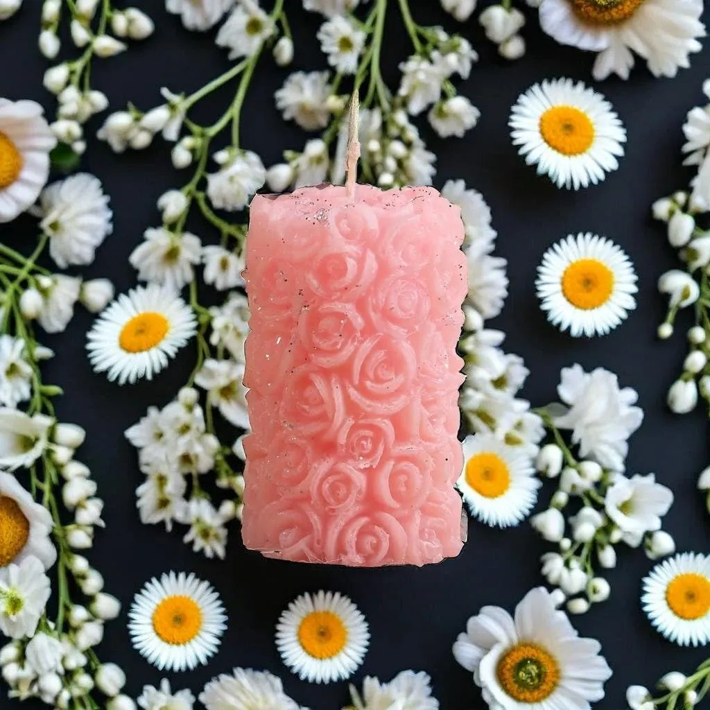 Rose Flower Shape Candle for Home Decor | Romantic Fragrance Candles | Smoke-Free Pillar Candle | Romantic Night