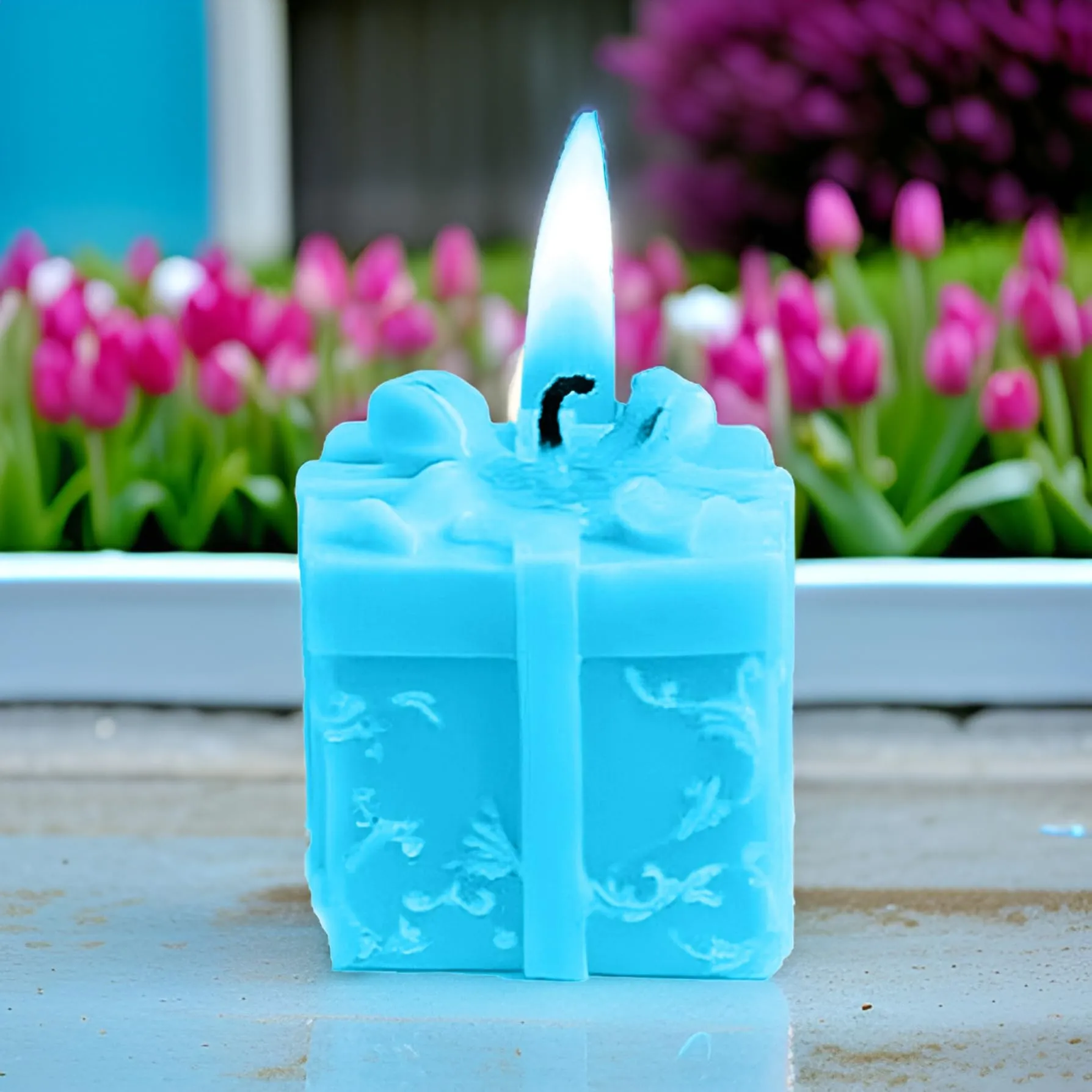 SS Enterprise Organic Soy Wax Gift Shape Candle for Home Decor | Scented Aromatic Fragrance Candles | Smoke-Free Pillar Candles