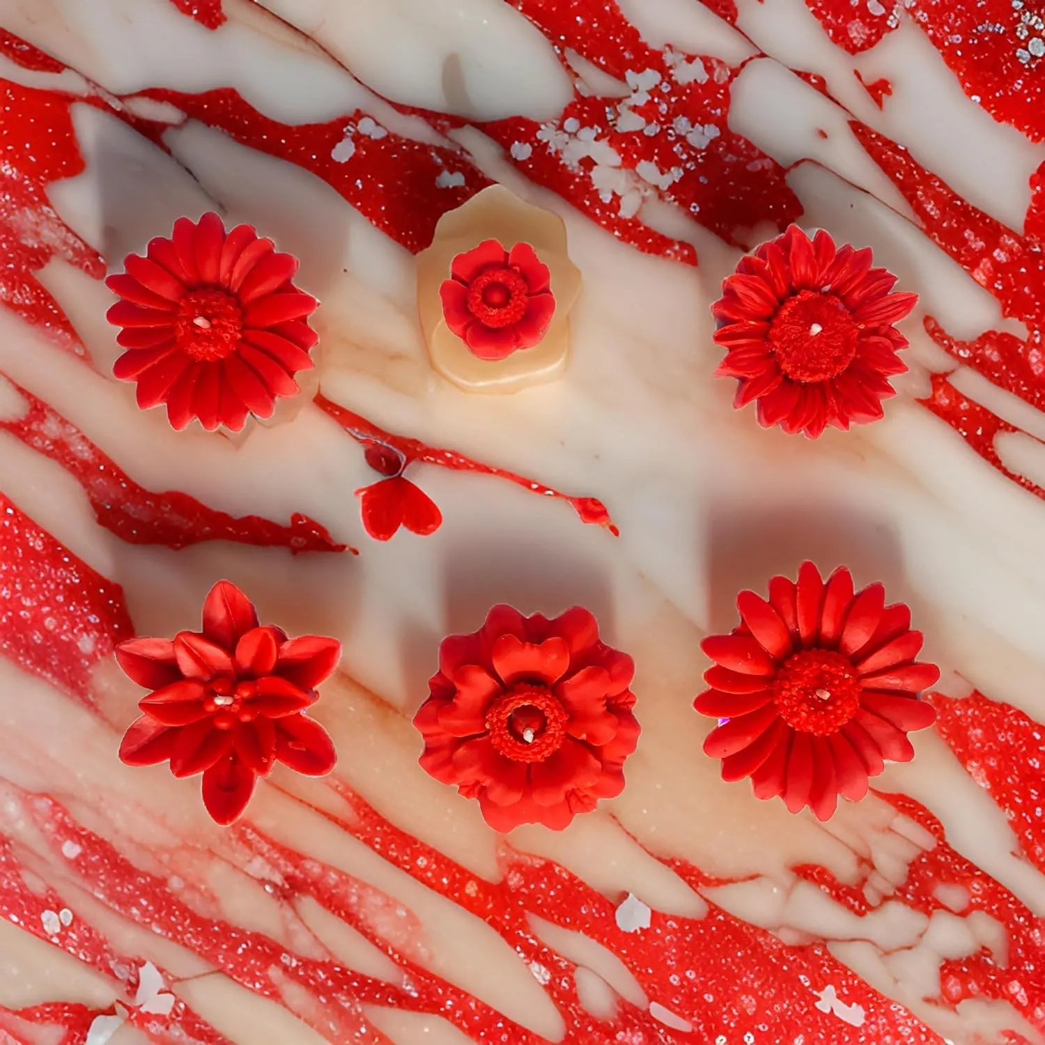 SS Enterprise Floating SOYA Wax Candle Set of 6, Organic Diwali Candles