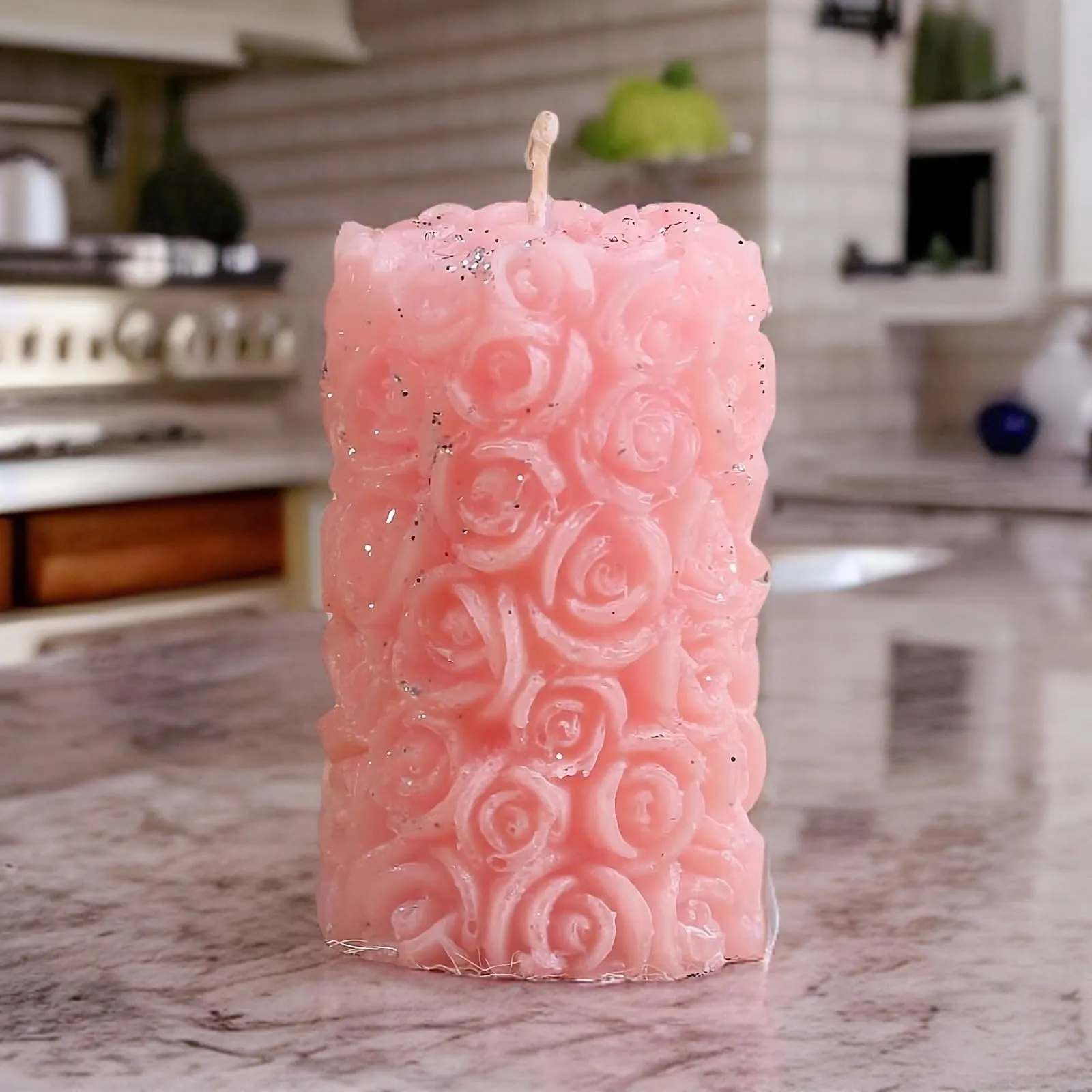 Rose Flower Shape Candle for Home Decor | Romantic Fragrance Candles | Smoke-Free Pillar Candle | Romantic Night