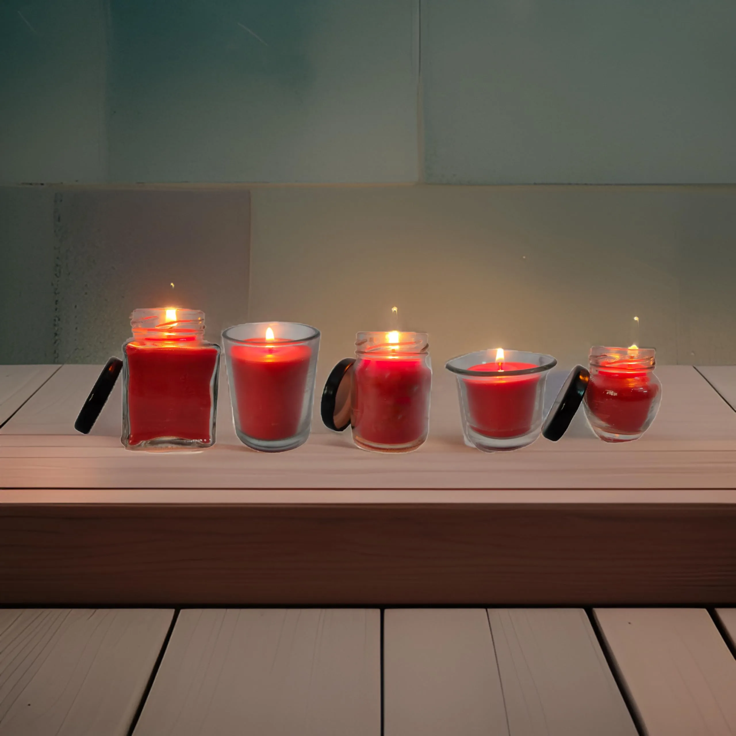 Jar Candle for Home Decorationa | Diwali Candle | Valaentine Day Decoration Candle | Organic SOYA Wax Candle | 44 Hrs Burn Time