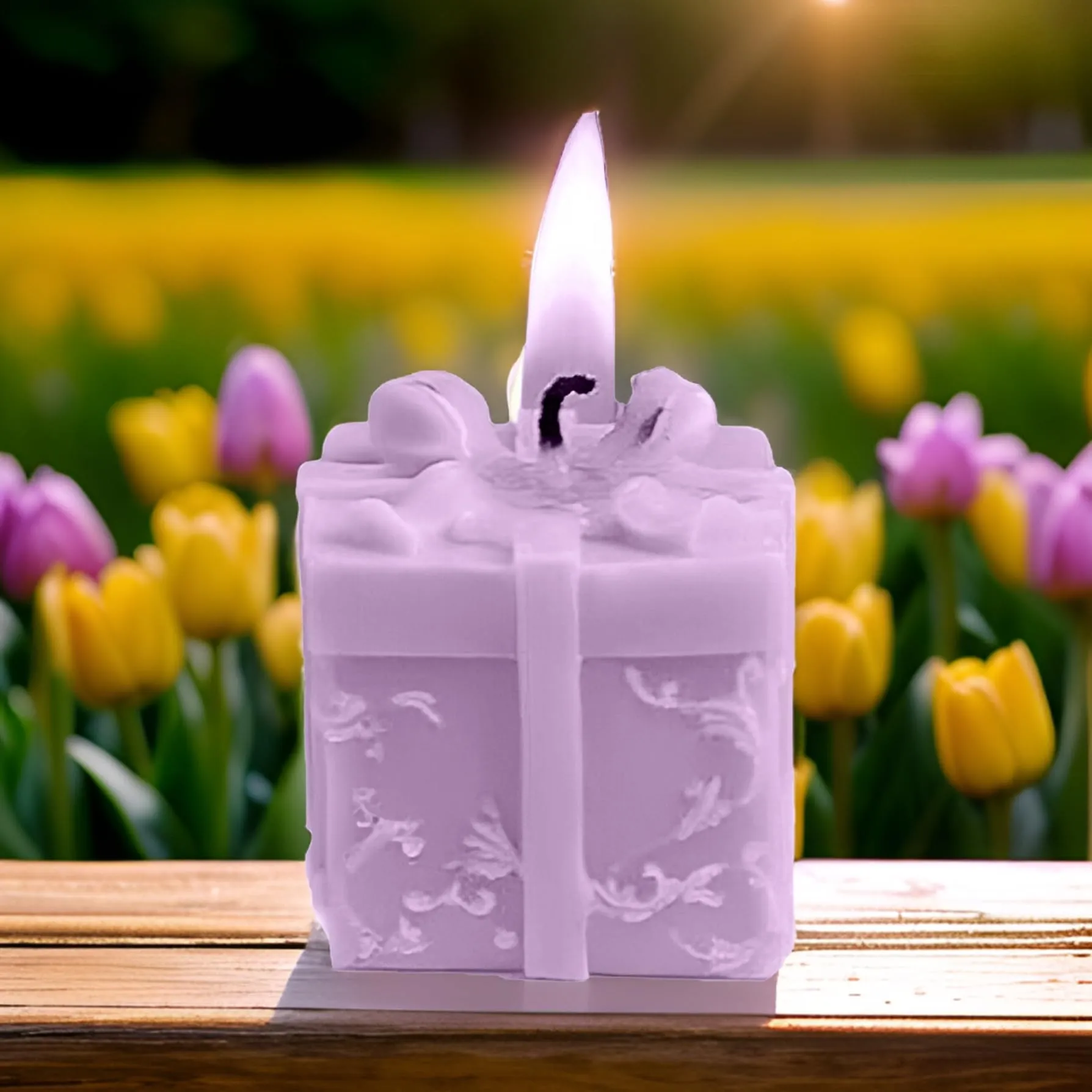 SS Enterprise Organic Soy Wax Gift Shape Candle for Home Decor | Scented Aromatic Fragrance Candles | Smoke-Free Pillar Candles