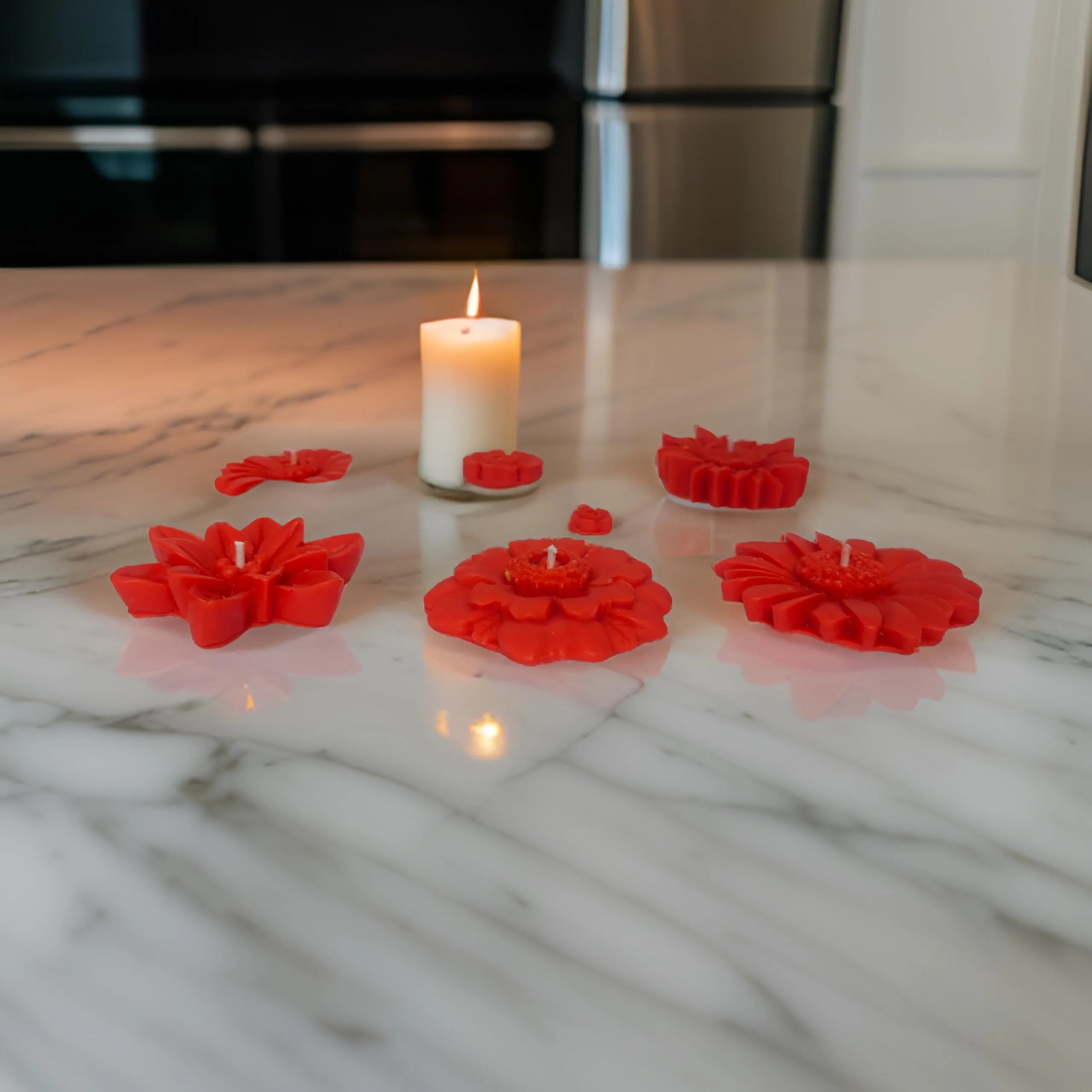 Floating Candle Set of 6 Candle | Diwali Candle SOYA Wax Candle | Organic Candle |