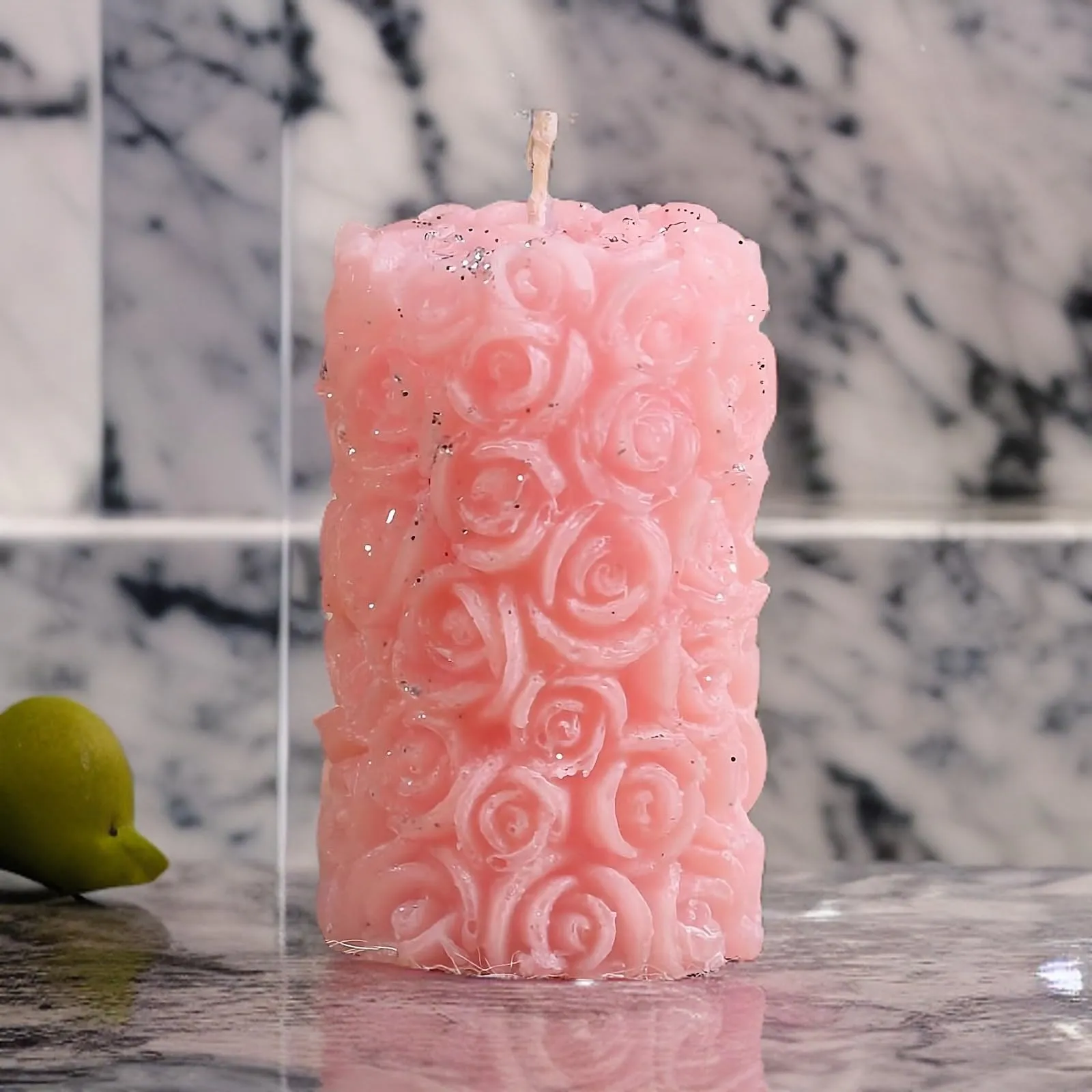 Rose Flower Shape Candle for Home Decor | Romantic Fragrance Candles | Smoke-Free Pillar Candle | Romantic Night