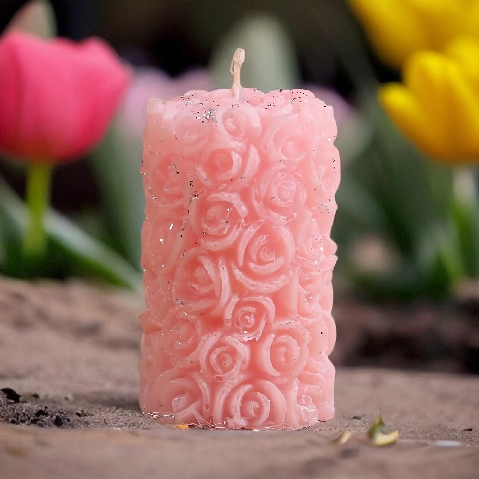 Rose Flower Shape Candle for Home Decor | Romantic Fragrance Candles | Smoke-Free Pillar Candle | Romantic Night