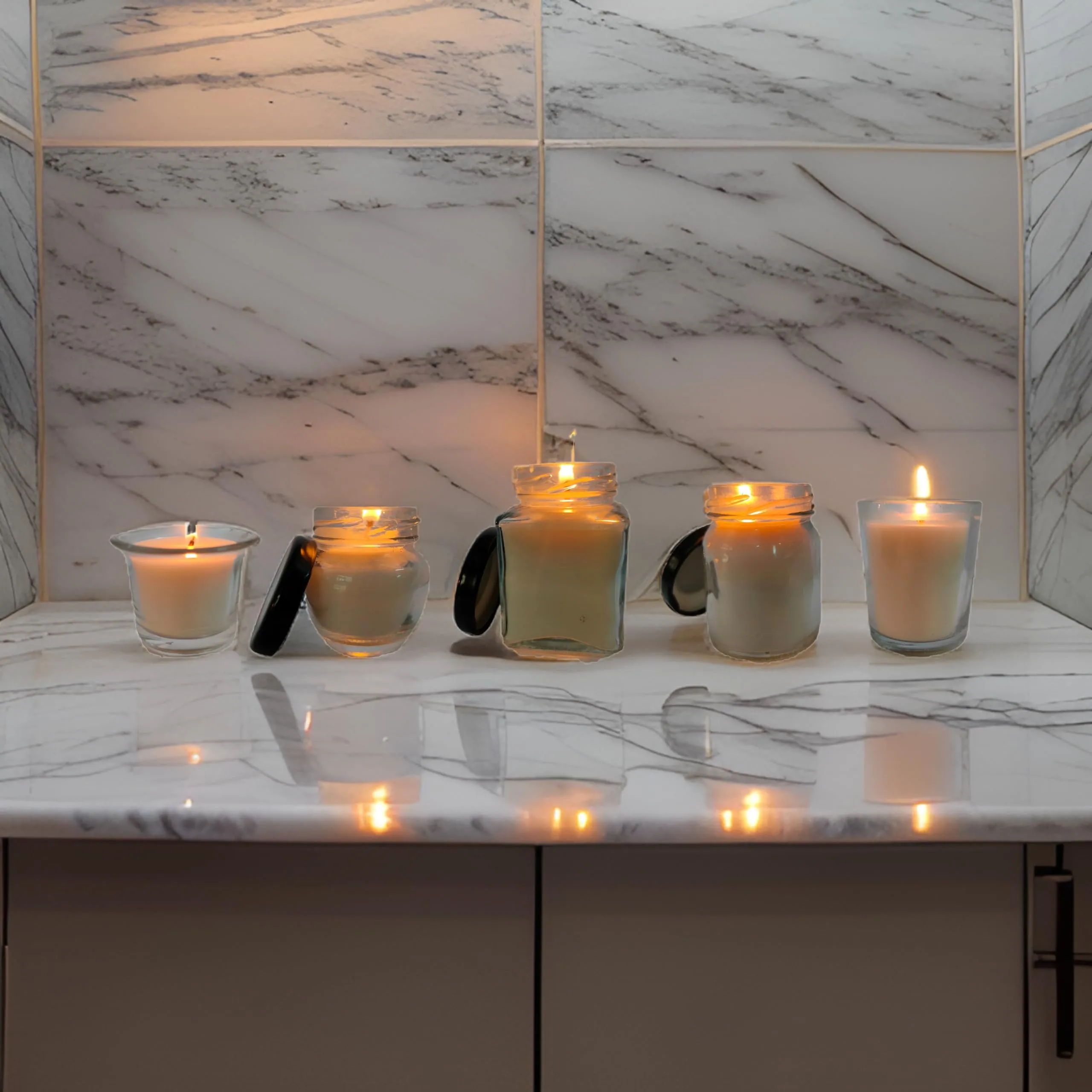 Jar Candle for Home Decorationa | Diwali Candle | Valaentine Day Decoration Candle | Organic SOYA Wax Candle | 44 Hrs Burn Time