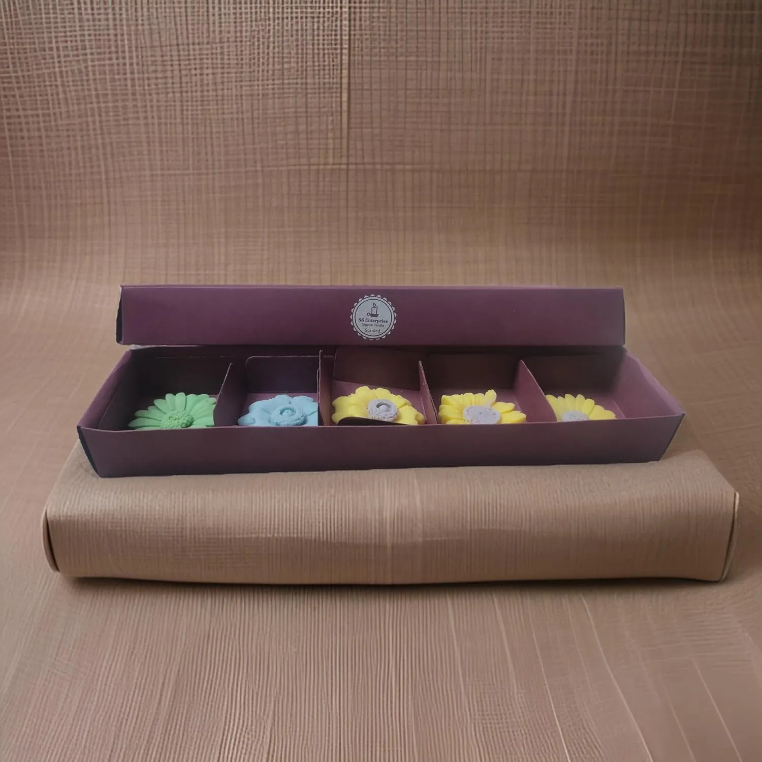 SS enterprise Floating Candle Set of 6 Candle | Diwali Candle Soya Wax Candle | Organic Candle | (Green)