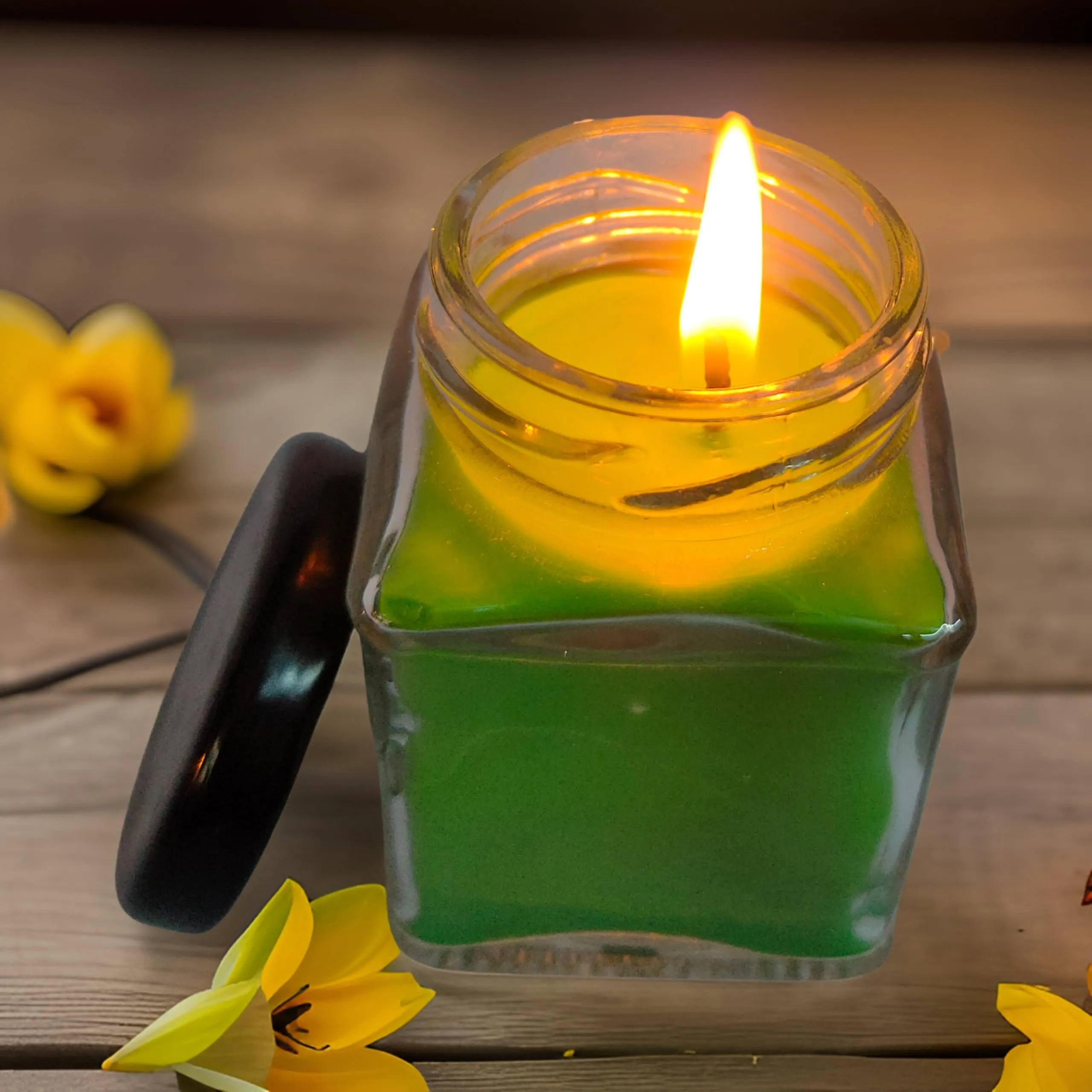 Jar Candle for Home Decorationa | Diwali Candle | Valaentine Day Decoration Candle | Organic SOYA Wax Candle | 44 Hrs Burn Time