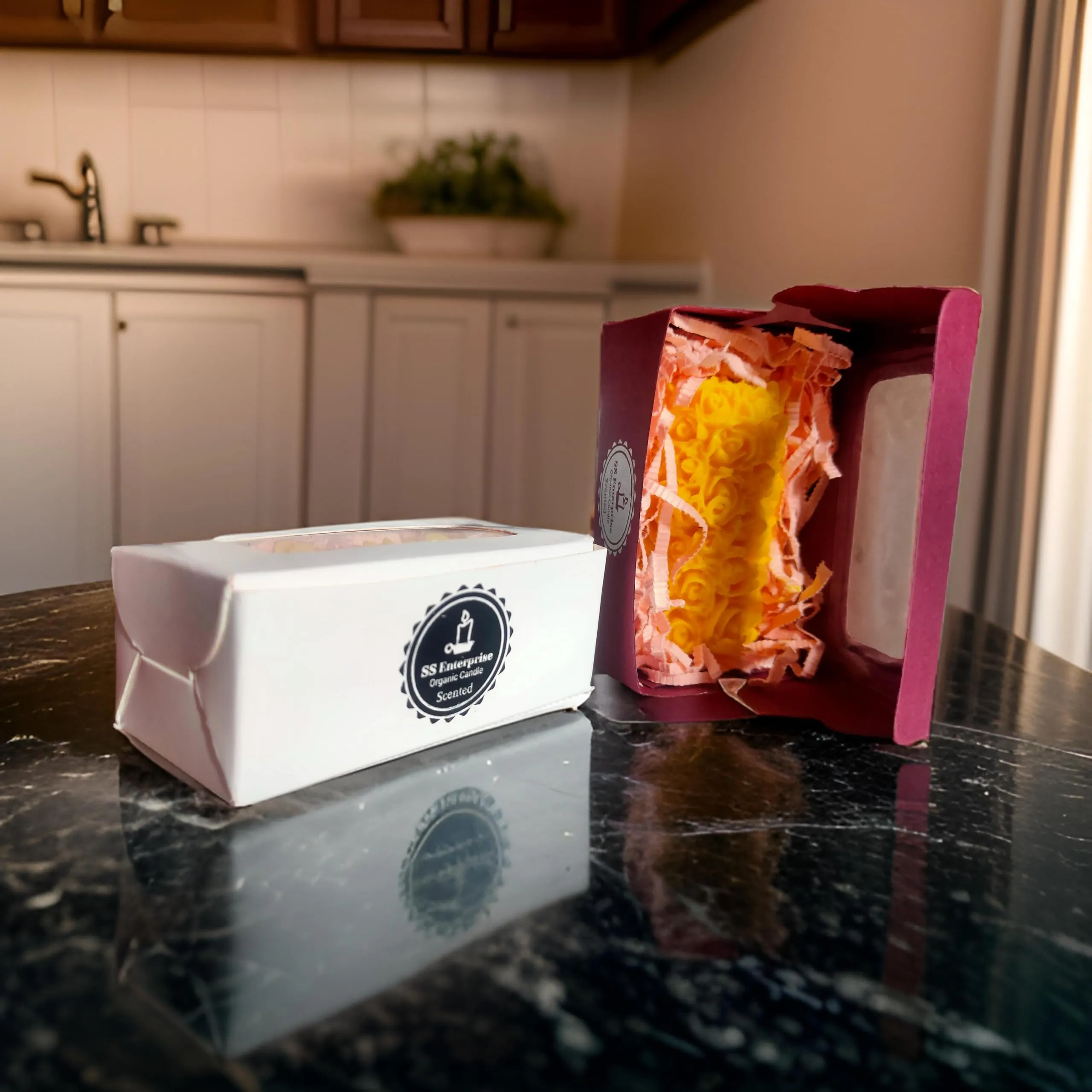 Rose Flower Shape Candle for Home Decor | Romantic Fragrance Candles | Smoke-Free Pillar Candle | Romantic Night