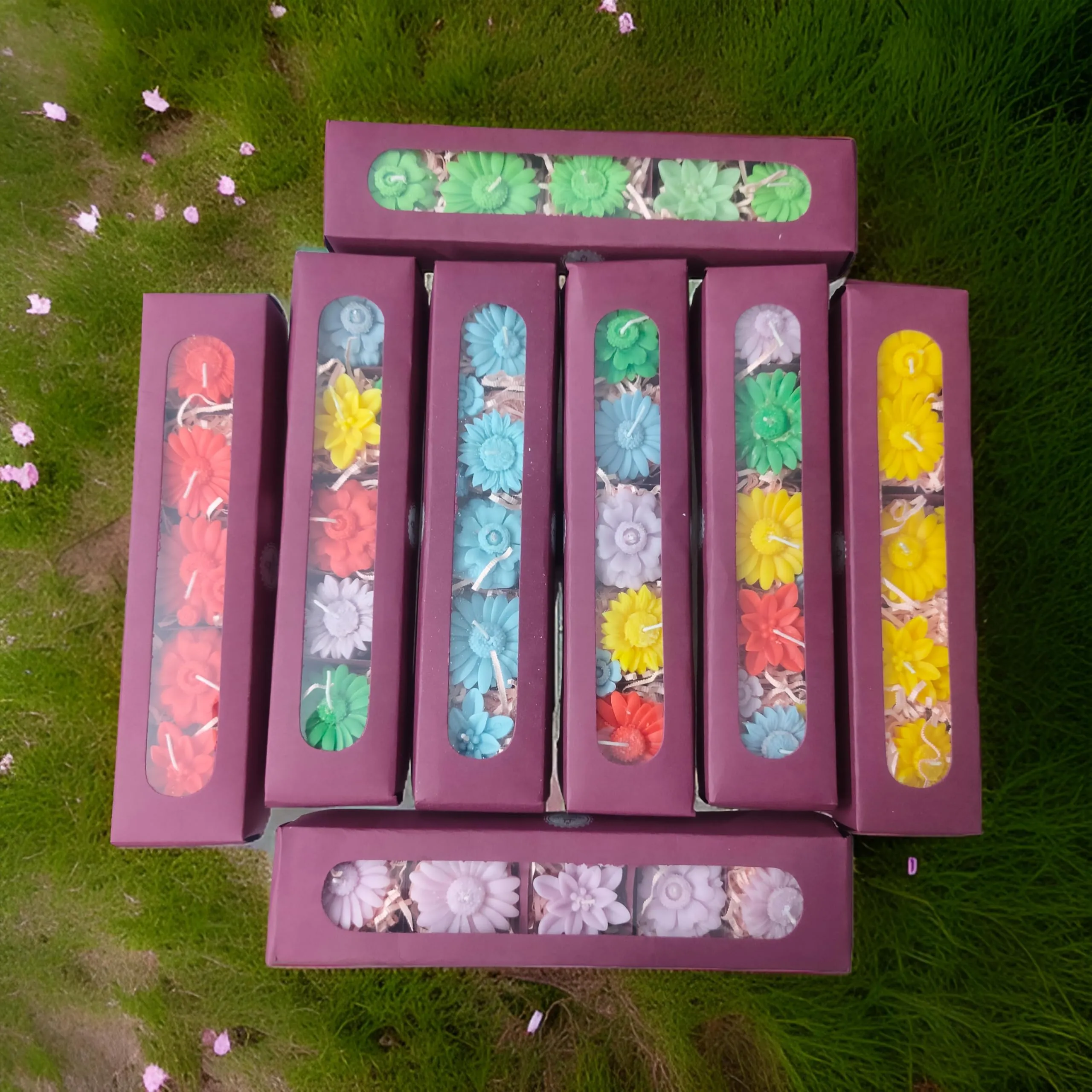 SS Enterprise Floating SOYA Wax Candle Set of 6, Organic Diwali Candles