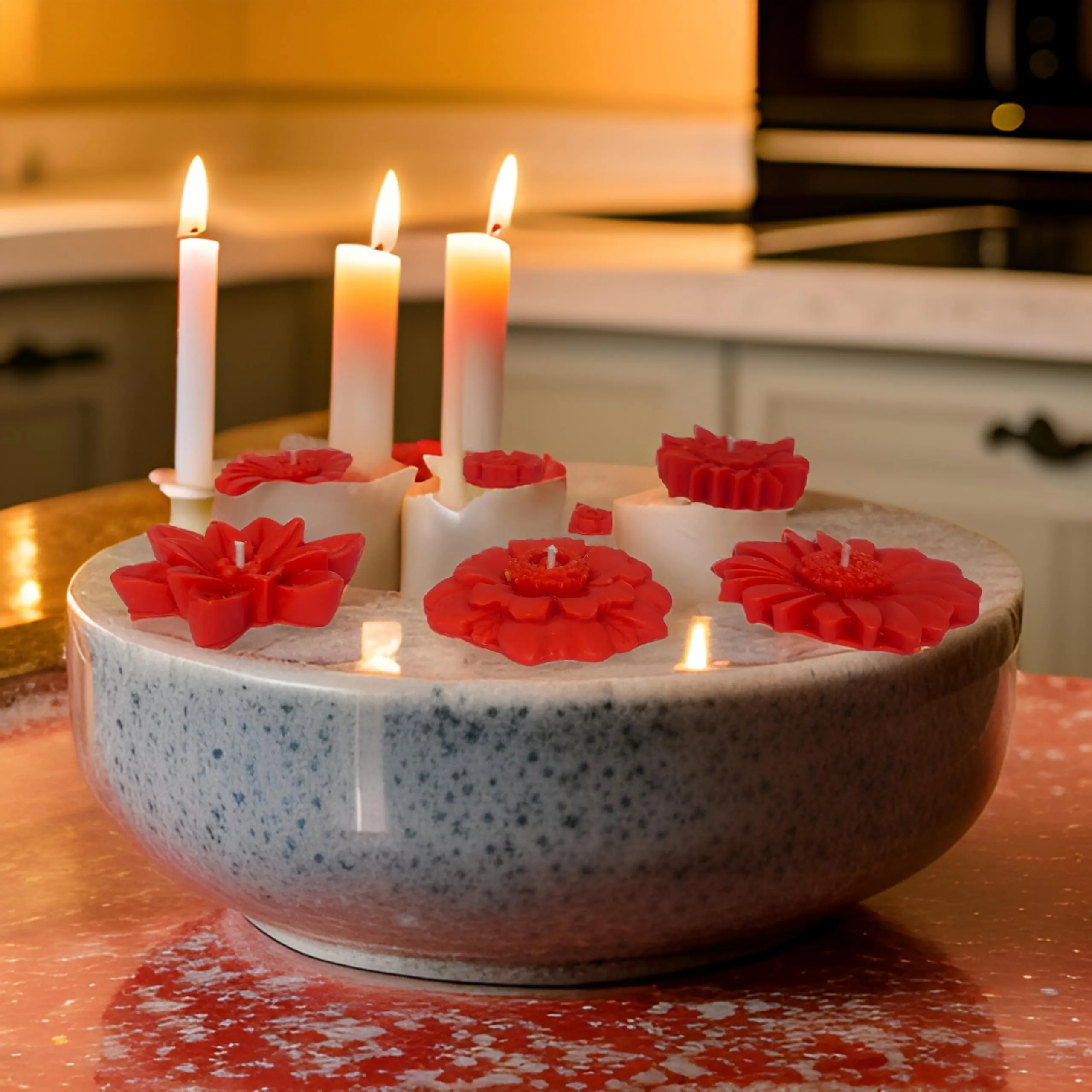 Floating Candle Set of 6 Candle | Diwali Candle SOYA Wax Candle | Organic Candle |