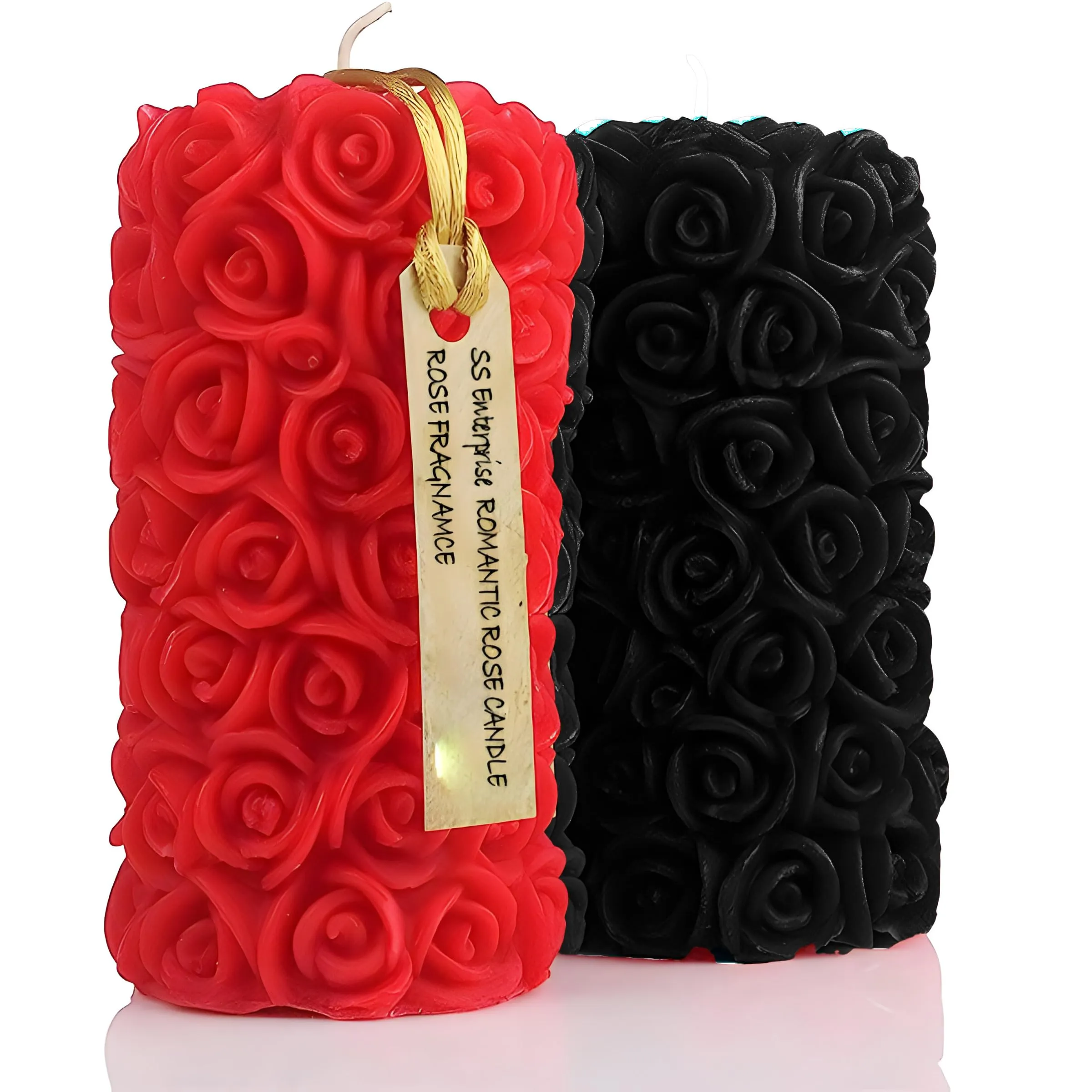 Rose Flower Shape Candle for Home Decor | Romantic Fragrance Candles | Smoke-Free Pillar Candle | Romantic Night