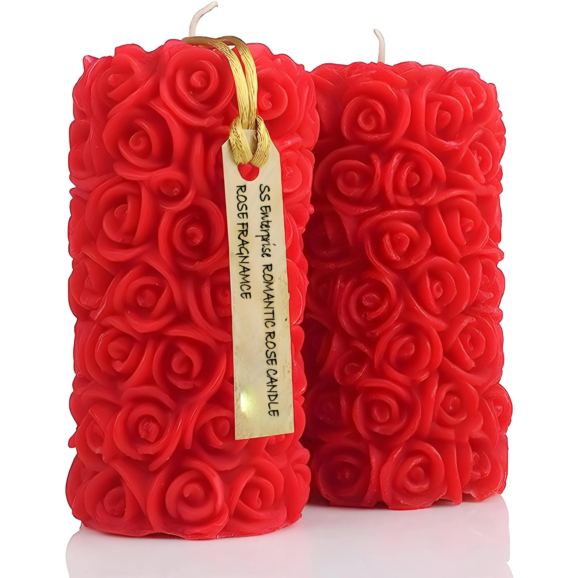 Rose Flower Shape Candle for Home Decor | Romantic Fragrance Candles | Smoke-Free Pillar Candle | Romantic Night