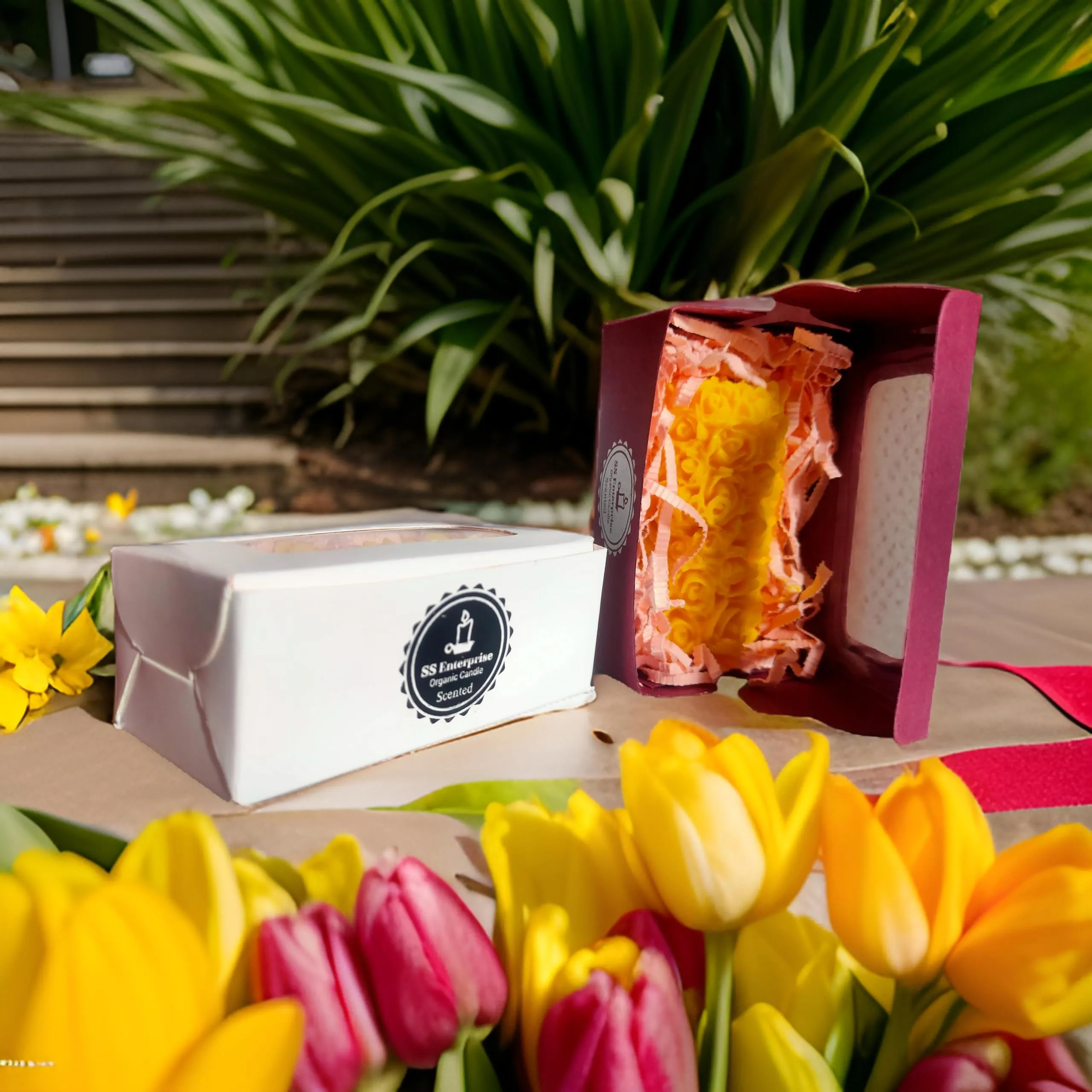 Rose Flower Shape Candle for Home Decor | Romantic Fragrance Candles | Smoke-Free Pillar Candle | Romantic Night