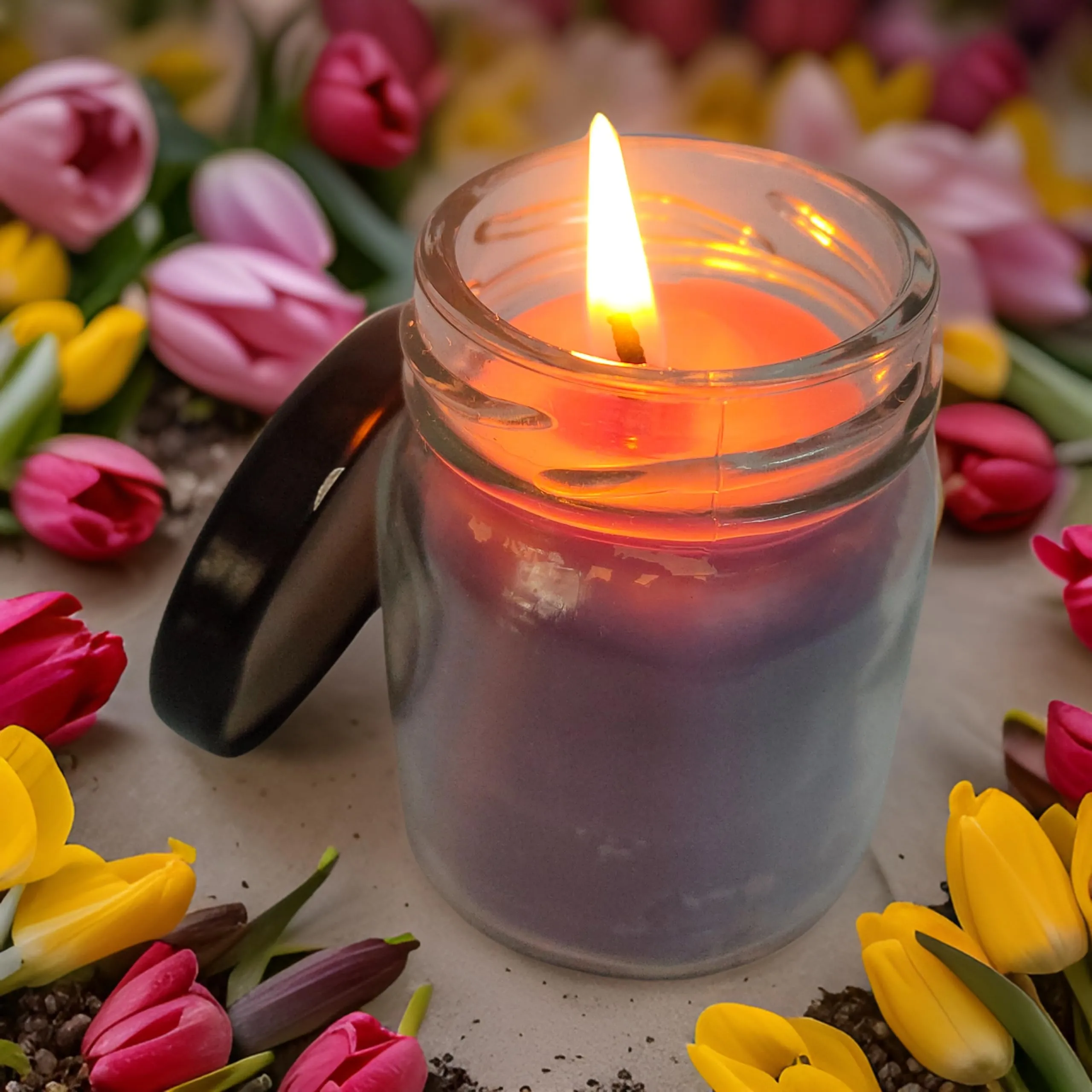 Jar Candle for Home Decorationa | Diwali Candle | Valaentine Day Decoration Candle | Organic SOYA Wax Candle | 44 Hrs Burn Time