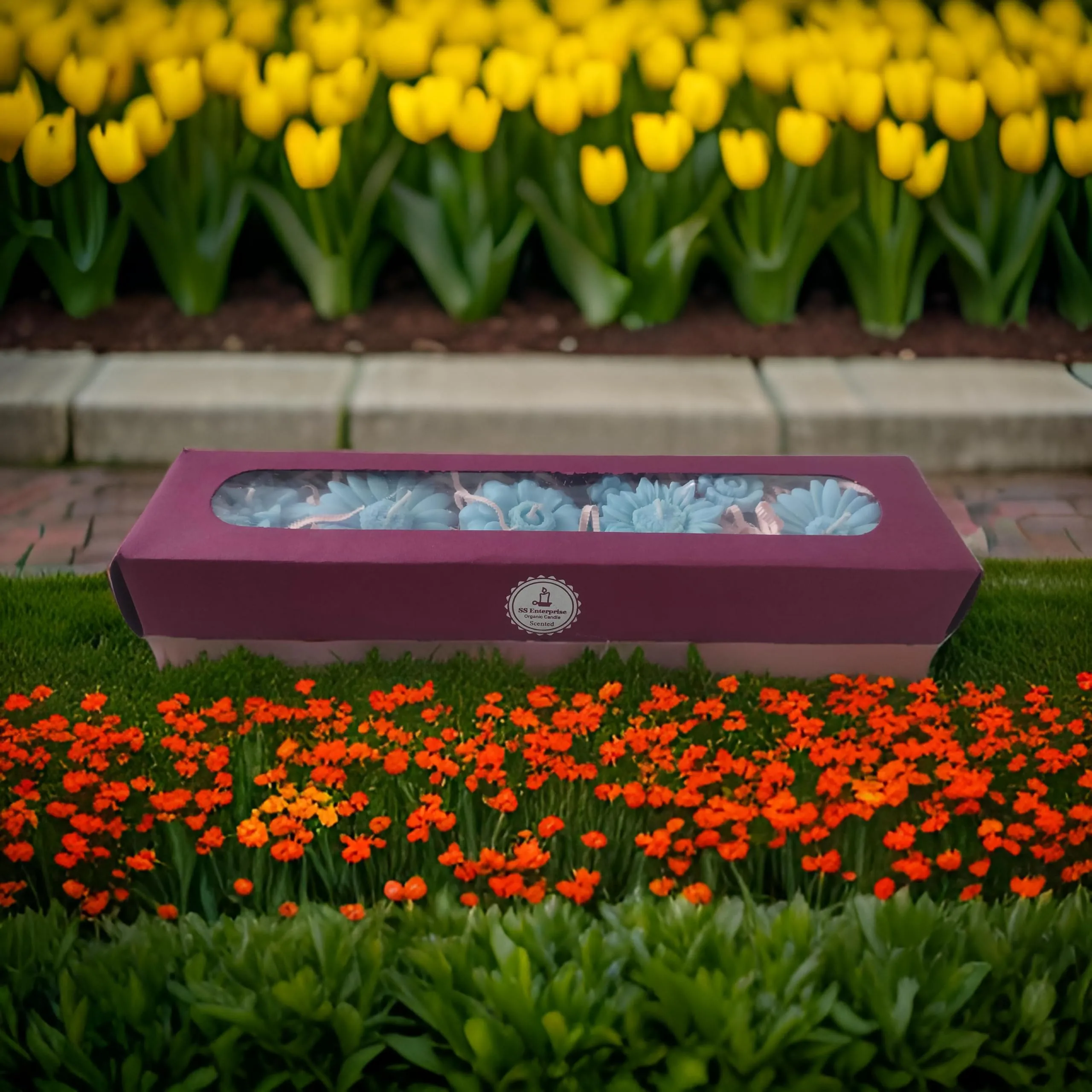 SS Enterprise Floating Candle, SOYA Wax Candles, Organic Candles, Diwali Candles Set of 6