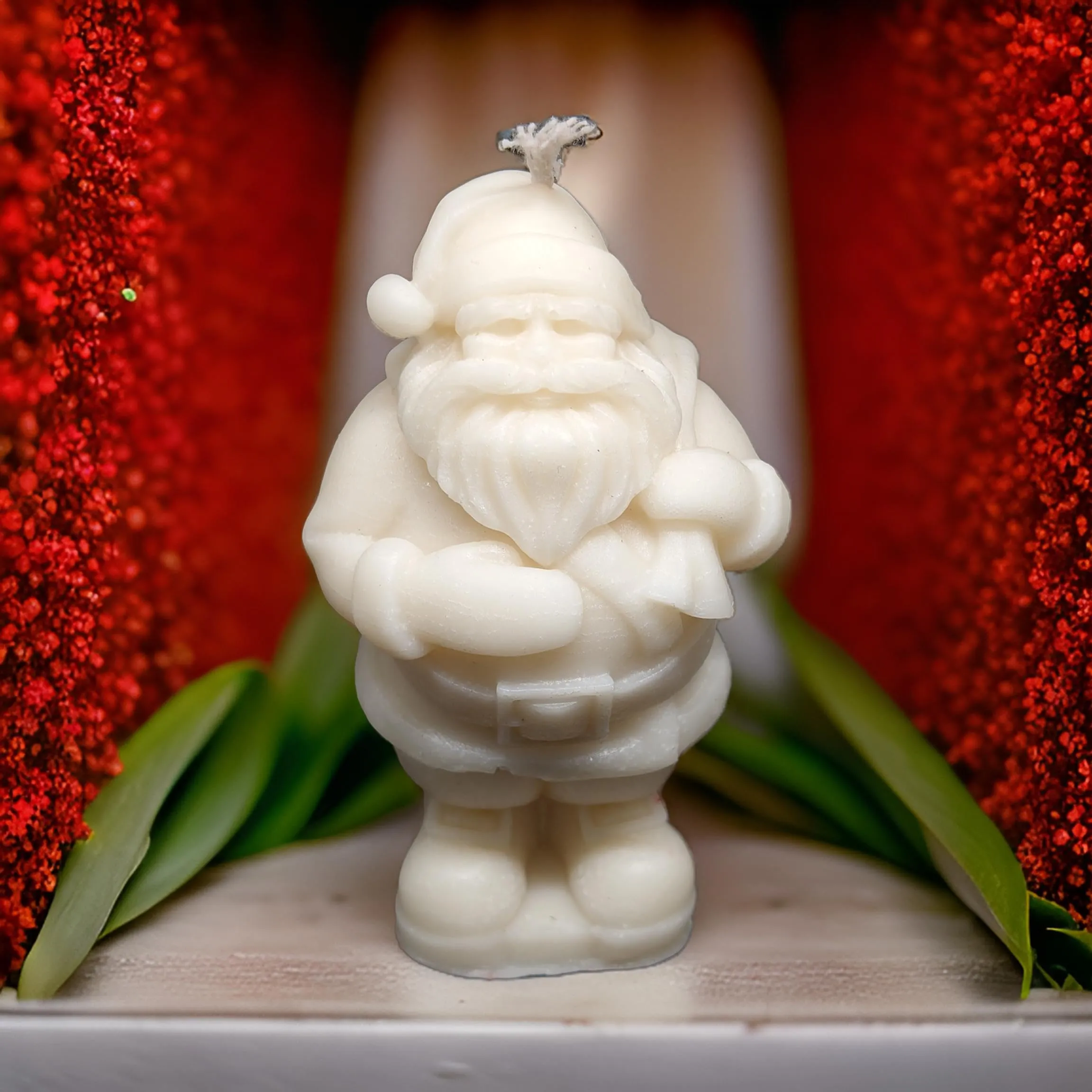 SS enterprise Christmas Scented Wax Candle | Xmas Candle | Santa, Gift & Tree | Organic Soy Wax Piller Candle for Decor | Smoke-Free Candle | Xmas Decoration Accessories