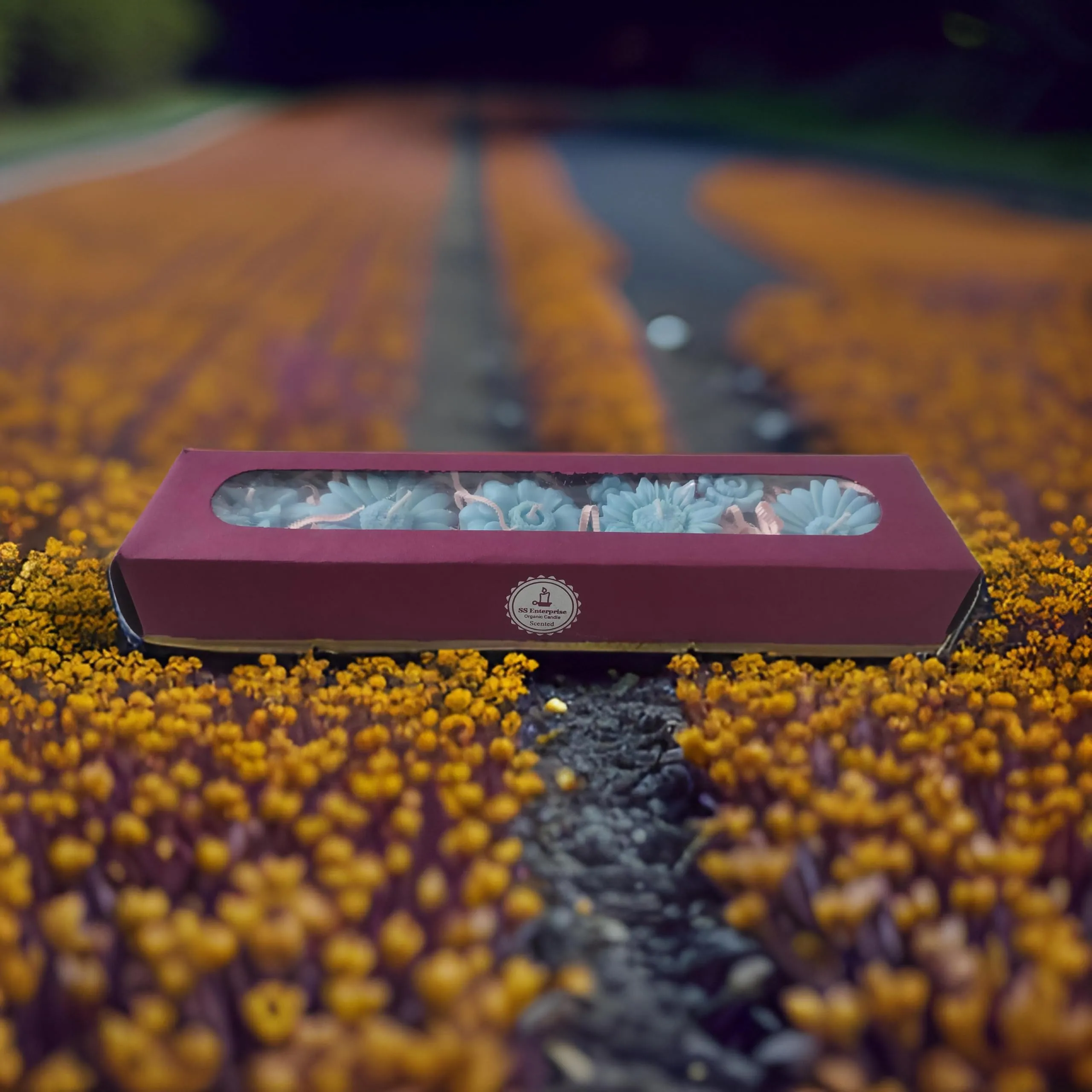 SS Enterprise Floating Candle, SOYA Wax Candles, Organic Candles, Diwali Candles Set of 6