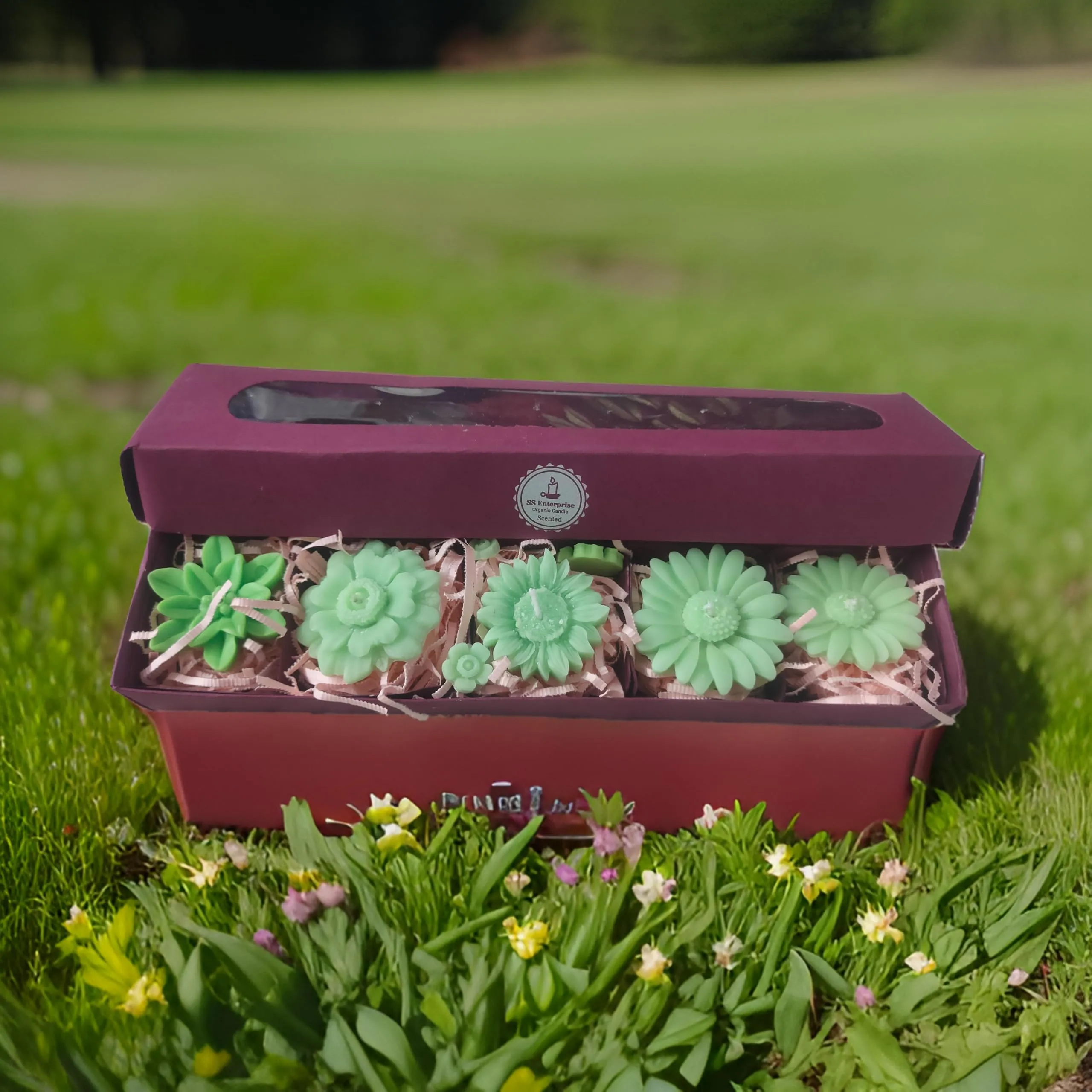 SS Enterprise Floating Candle, SOYA Wax Candles, Organic Candles, Diwali Candles Set of 6