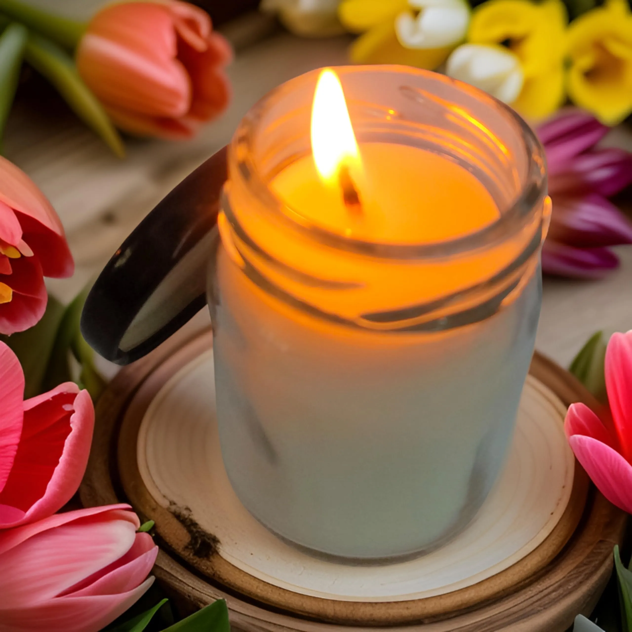 Jar Candle for Home Decorationa | Diwali Candle | Valaentine Day Decoration Candle | Organic SOYA Wax Candle | 44 Hrs Burn Time