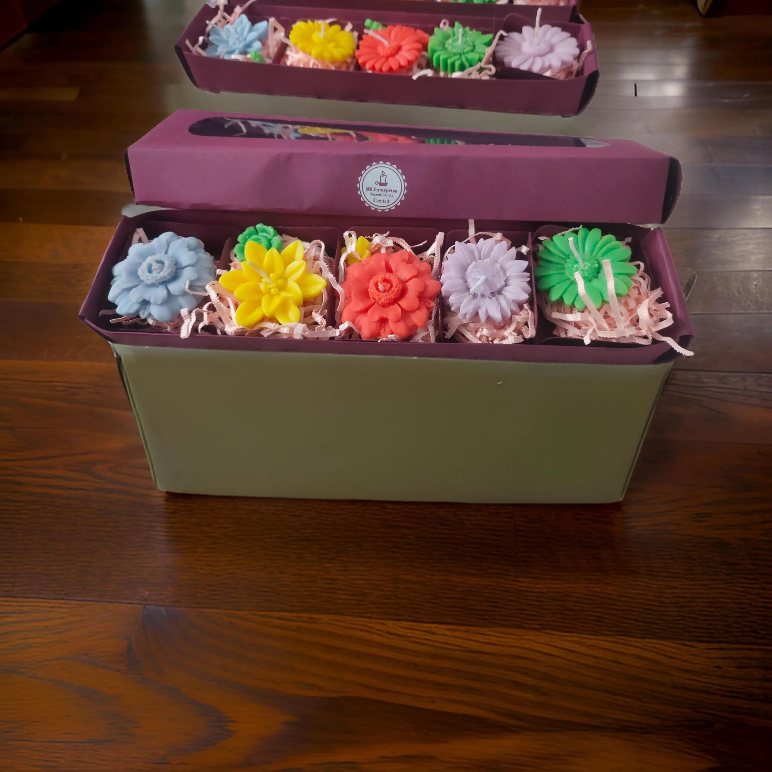 SS Enterprise Floating Candle, SOYA Wax Candles, Organic Candles, Diwali Candles Set of 6