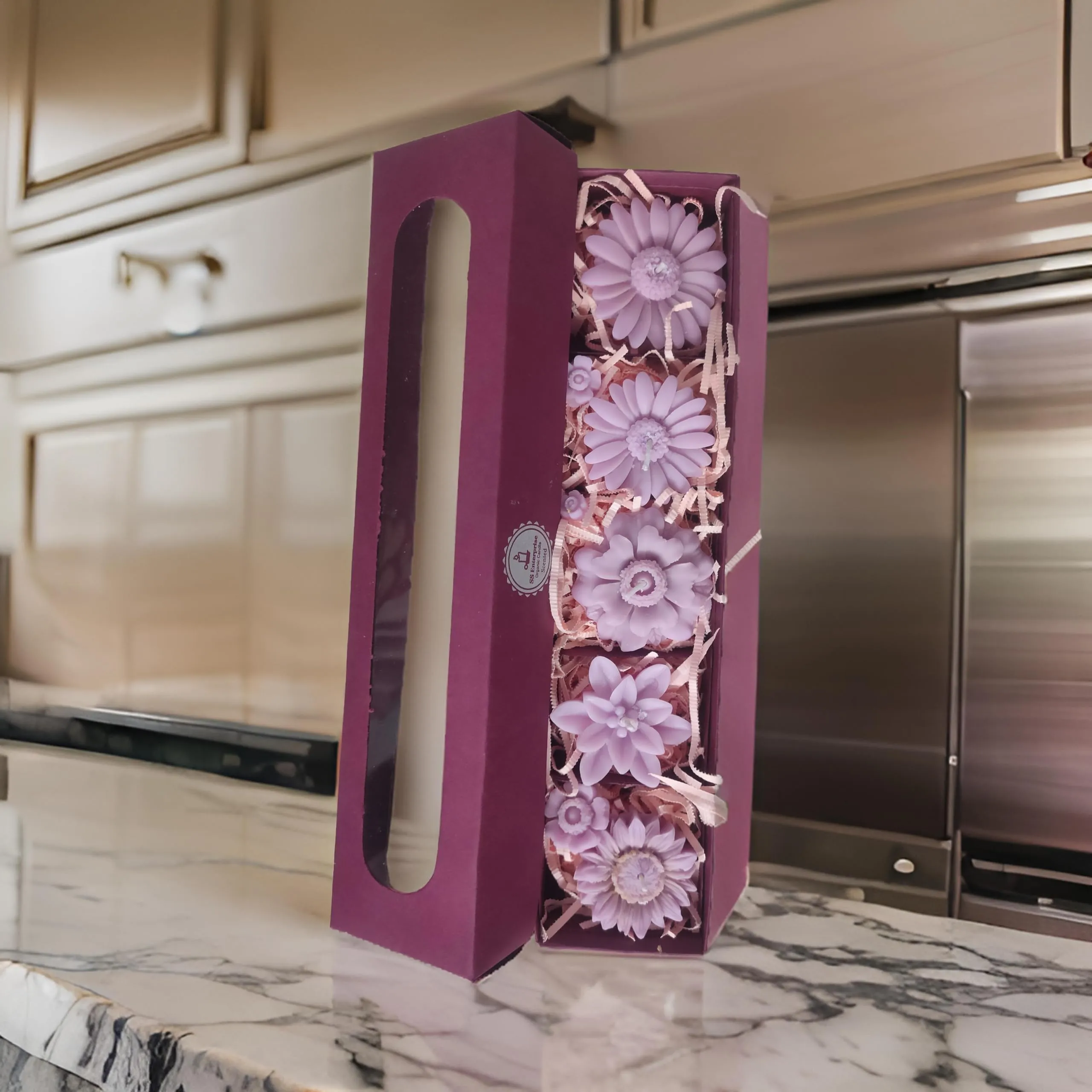 SS Enterprise Floating Candle, SOYA Wax Candles, Organic Candles, Diwali Candles Set of 6