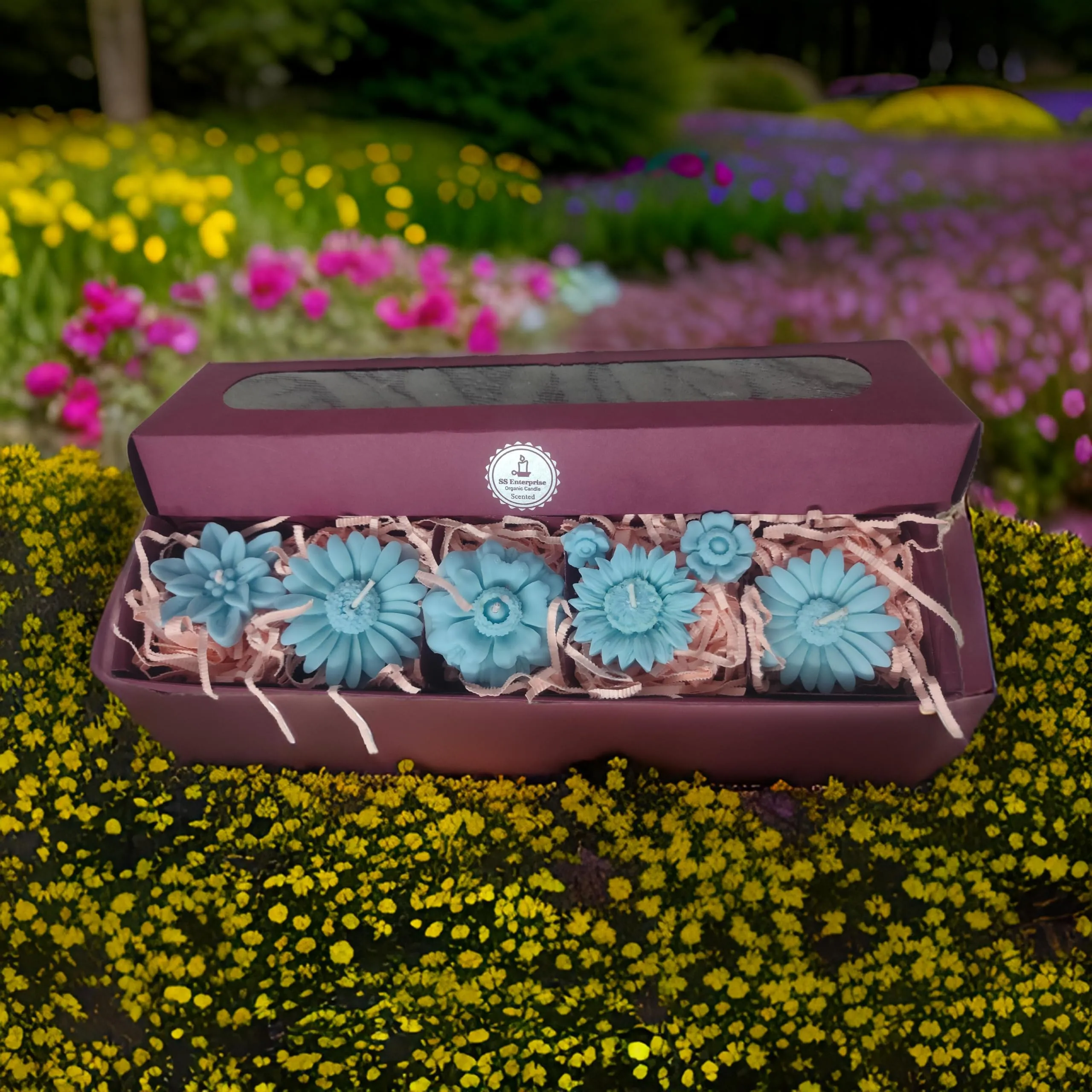 SS Enterprise Floating Candle, SOYA Wax Candles, Organic Candles, Diwali Candles Set of 6