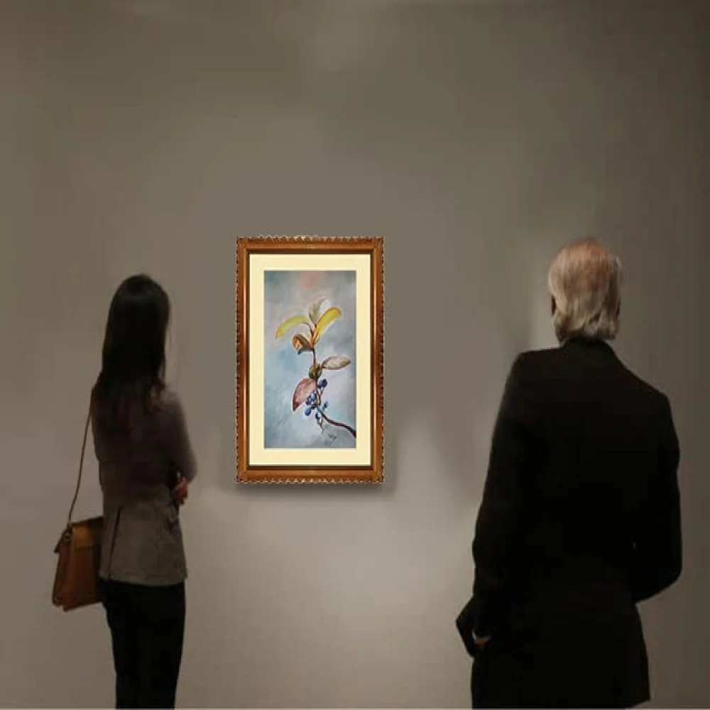 EMPEROR ART GALLERY, Original Handmade Water Painting With Teak Wood Frame For Wall(28x22) In