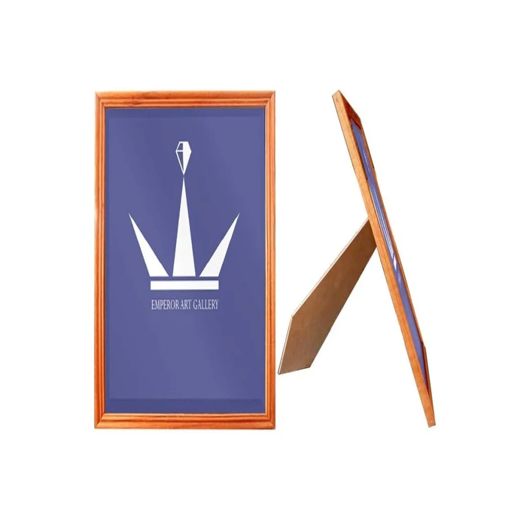 EMPEROR ART GALLERY, original teak wood Picture Frame Set with High Definition Glass for Wall or Table (Size 8 x 10)