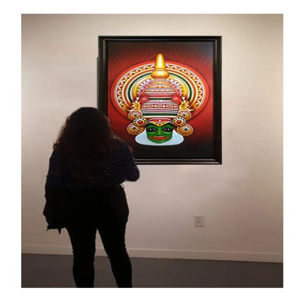 Mperor, Kathakali Laminated Digital Reprint With Original Wood Frame (20x30) in
