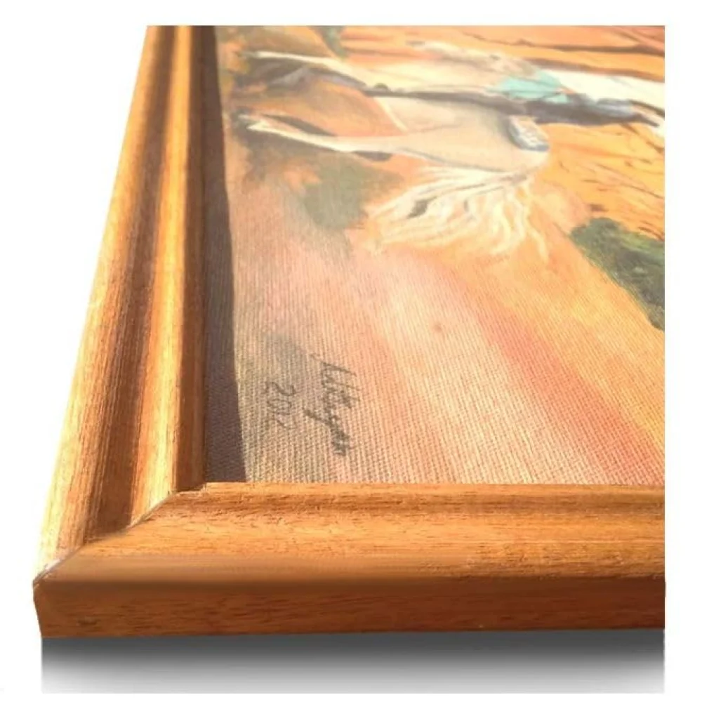 EMPEROR ART GALLERY, Cow Boy art paintings,# Size 14.2 X 19.5# Art canvas Print # Best for Gifting