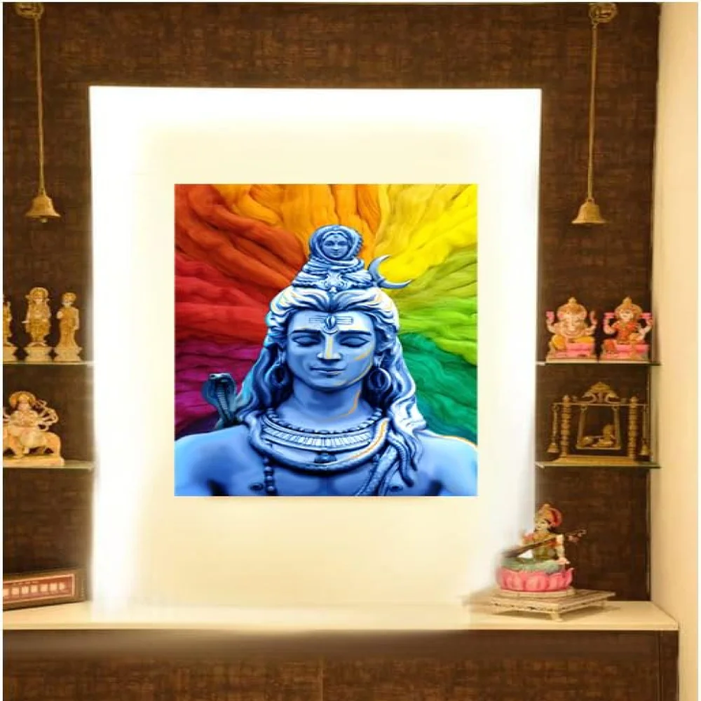 Lords Laminated Digital Print With Hardbord Mounted(12x9.5) in (Lord Laksmi/durga/hanuman/krishna/shiva)