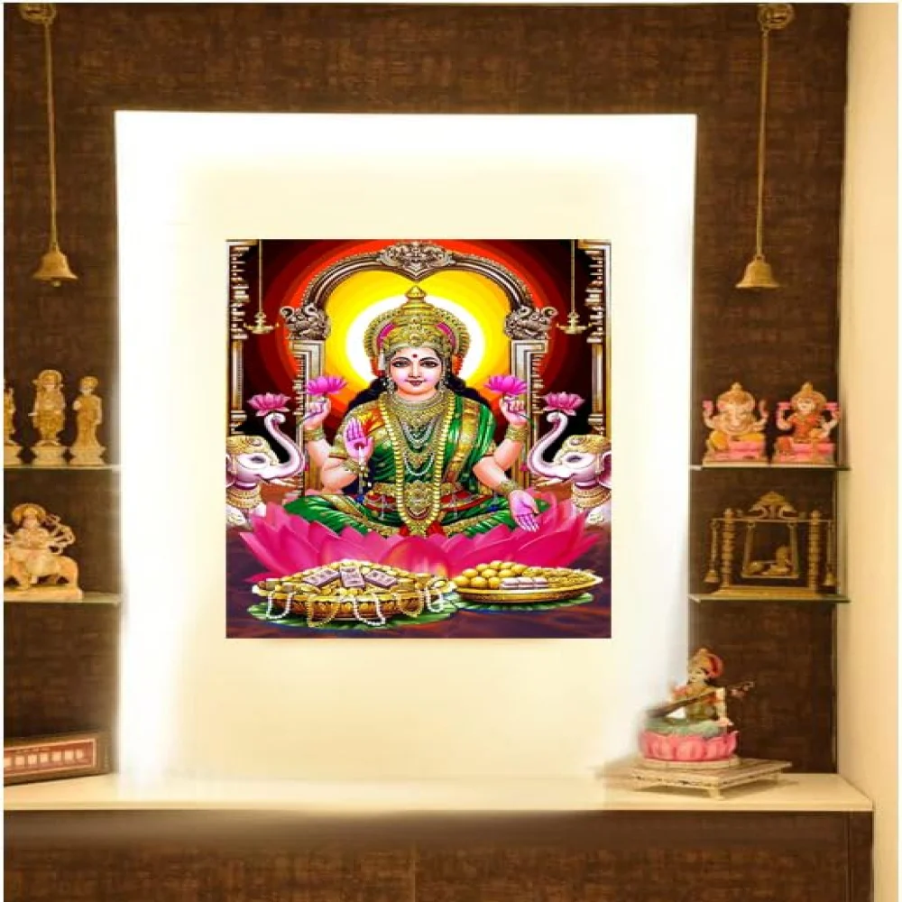 Lords Laminated Digital Print With Hardbord Mounted(12x9.5) in (Lord Laksmi/durga/hanuman/krishna/shiva)