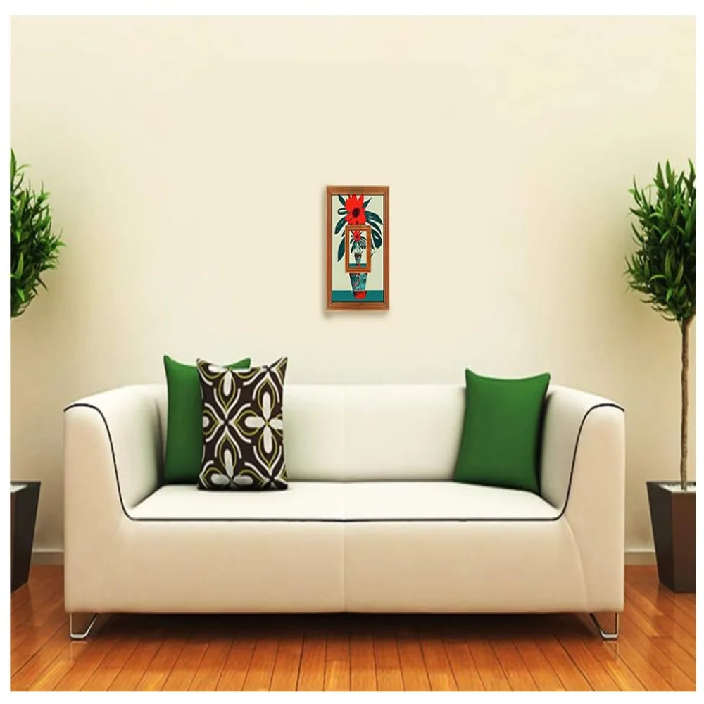 EMPEROR ART GALLERY®, Wall Deco Special Laminated Print With Teak Wooden Photo Frame size (12x9, 3.2x4) in