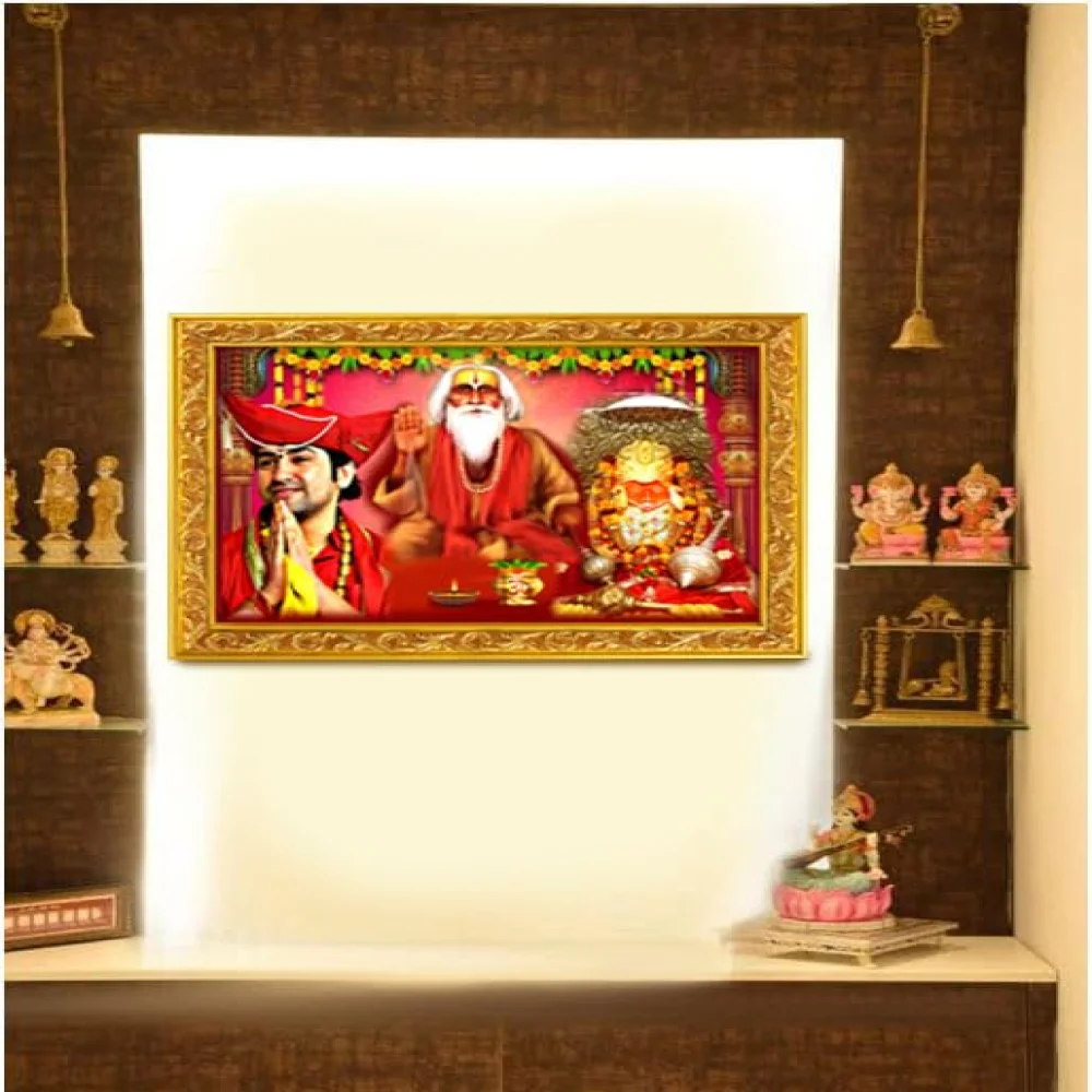 Mperor, eswar sarkar/pandit dhirendra shastri Laminated Digital Re-Print With Hardboard (17x12.6) in
