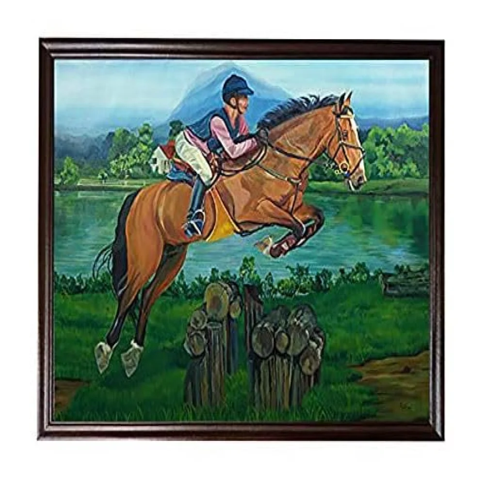 EMPEROR ART GALLERY,training horse Art Paintings#ART Canvas Print## Best for Gifting#19.2 X 25.2